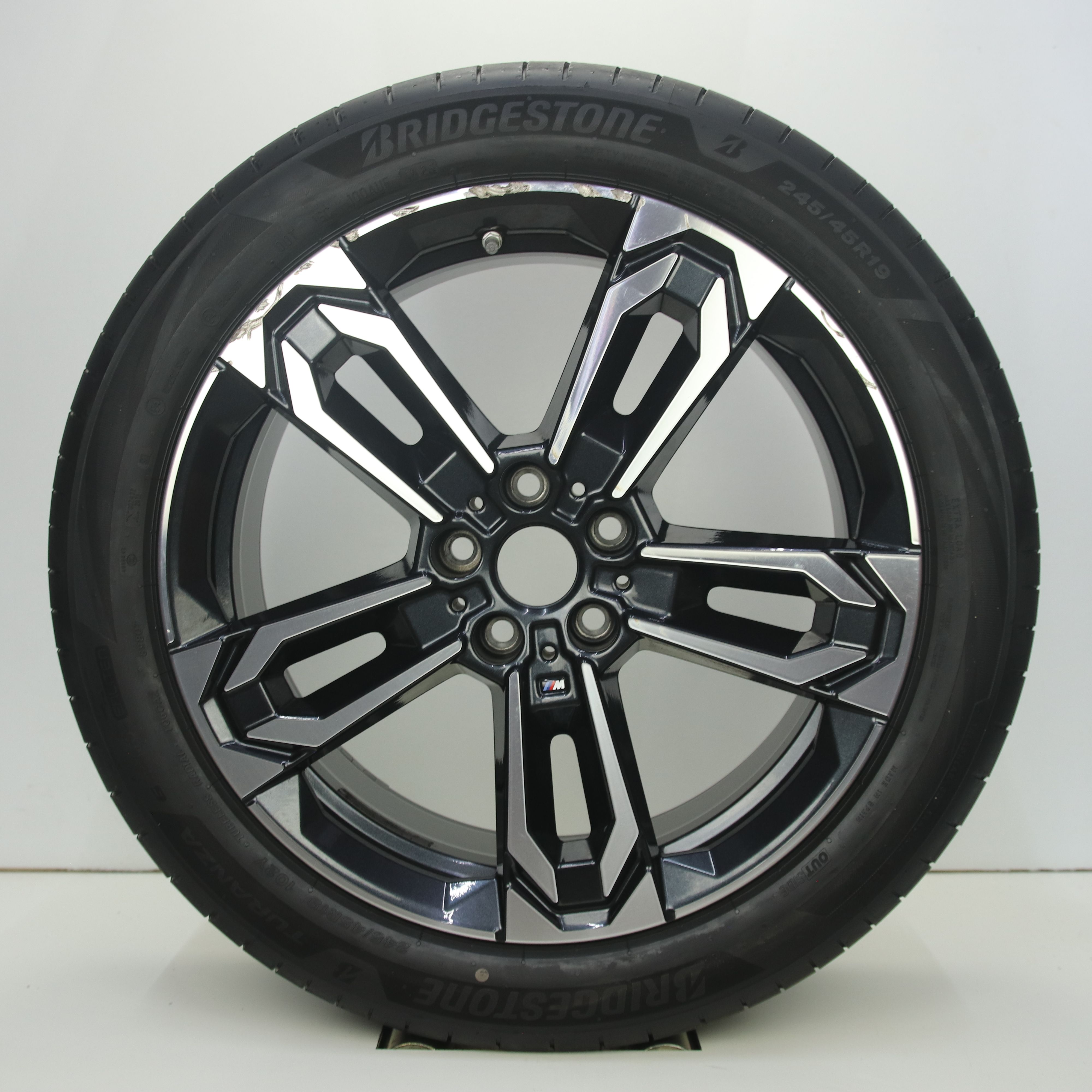 OS1008256 Originele 19 inch lichtmetalen BMW X1 styling 871M velgen 8.00X19 5X112 ET46.0 NB66.60 Antraciet gepolijst