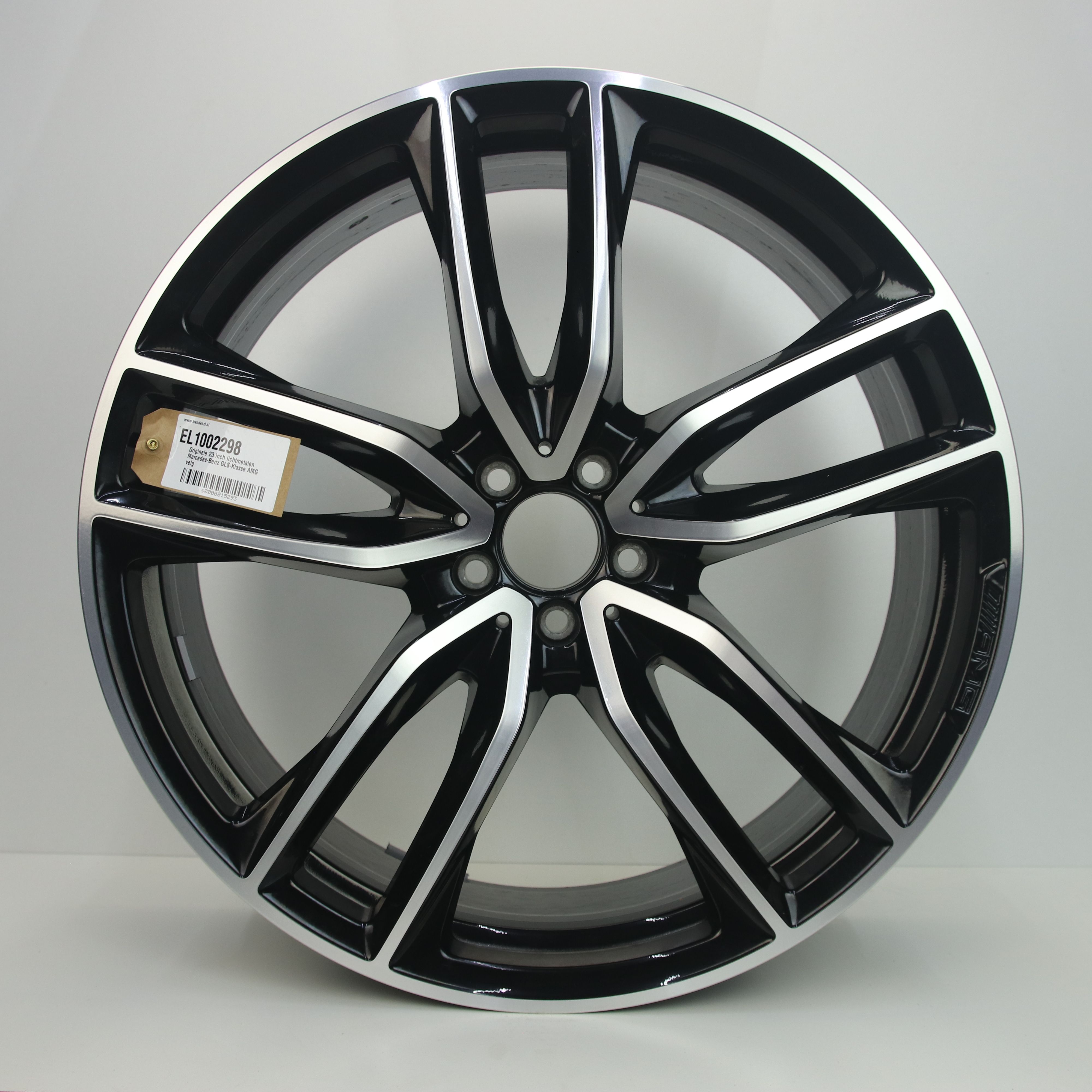 EL1002298 Originele 23 inch lichtmetalen Mercedes-Benz GLS-Klasse AMG velg 9.50X23 5X112 ET45.0 NB66.60 Zwart gepolijst