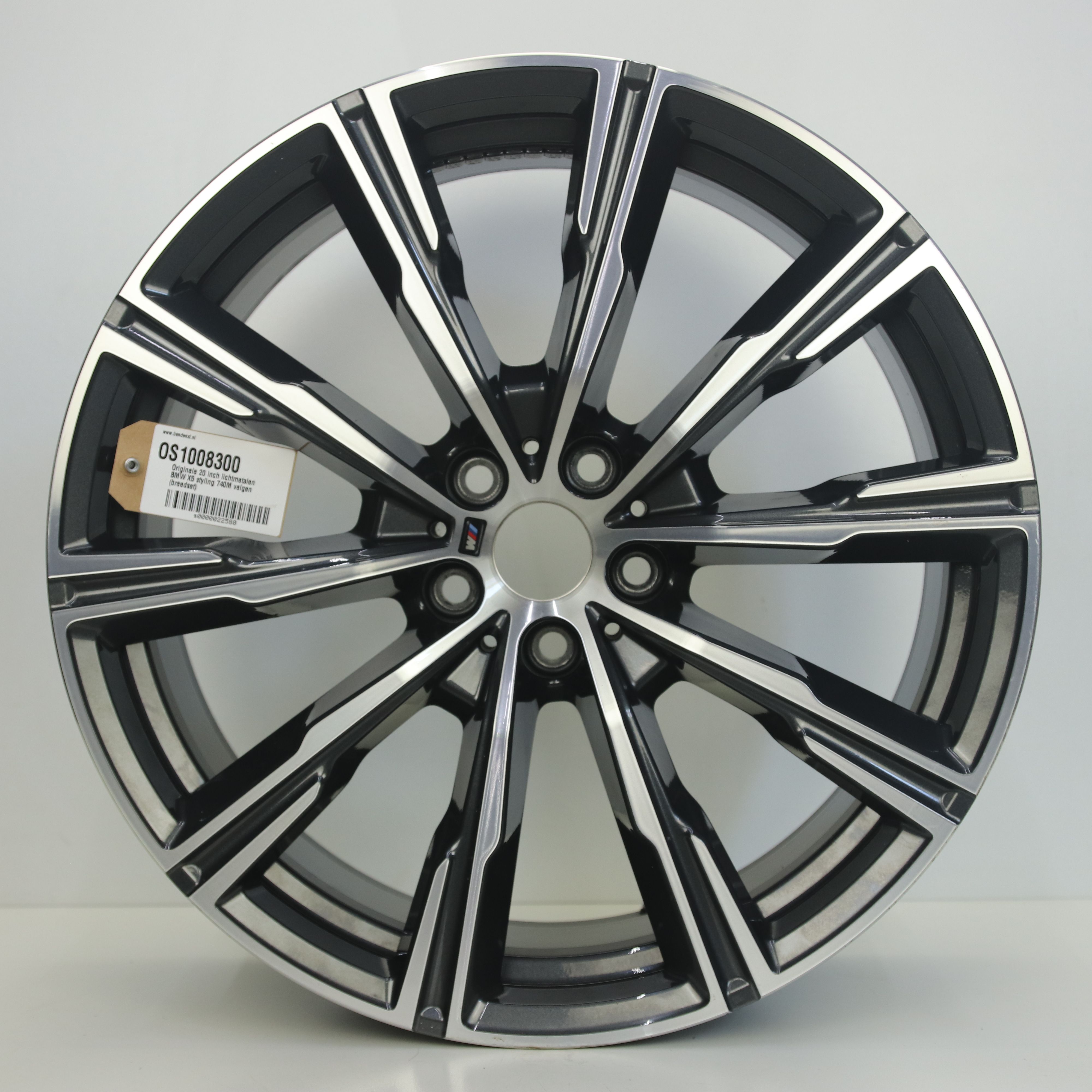 OS1008300 Originele 20 inch lichtmetalen BMW X5 styling 740M velgen (breedset) 9.00X20 5X112 ET35.0 NB66.60 Antraciet gepolijst