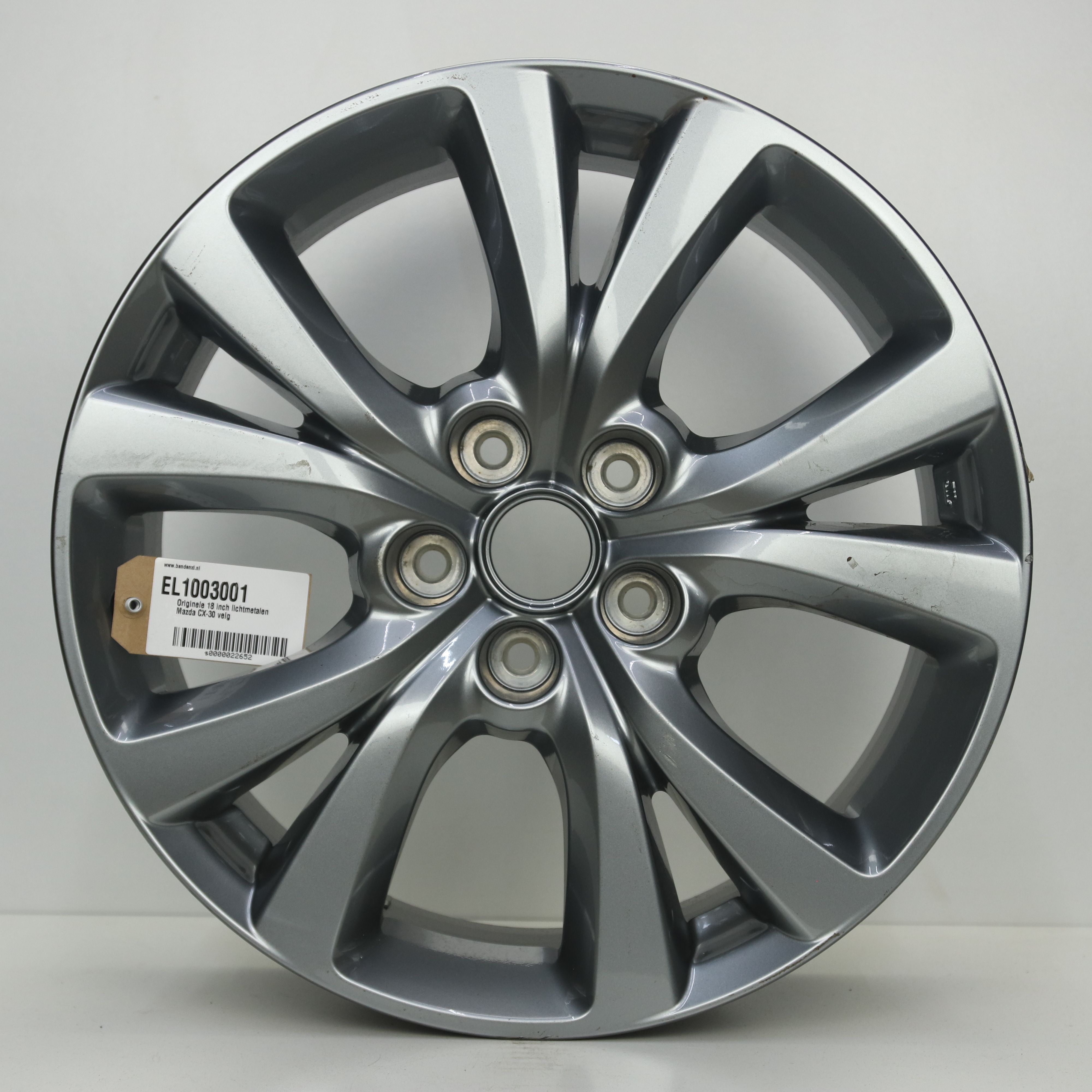 EL1003001 Originele 18 inch lichtmetalen Mazda CX-30 velg 7.00X18 5X114.3 ET45.0 NB67.10 Antraciet