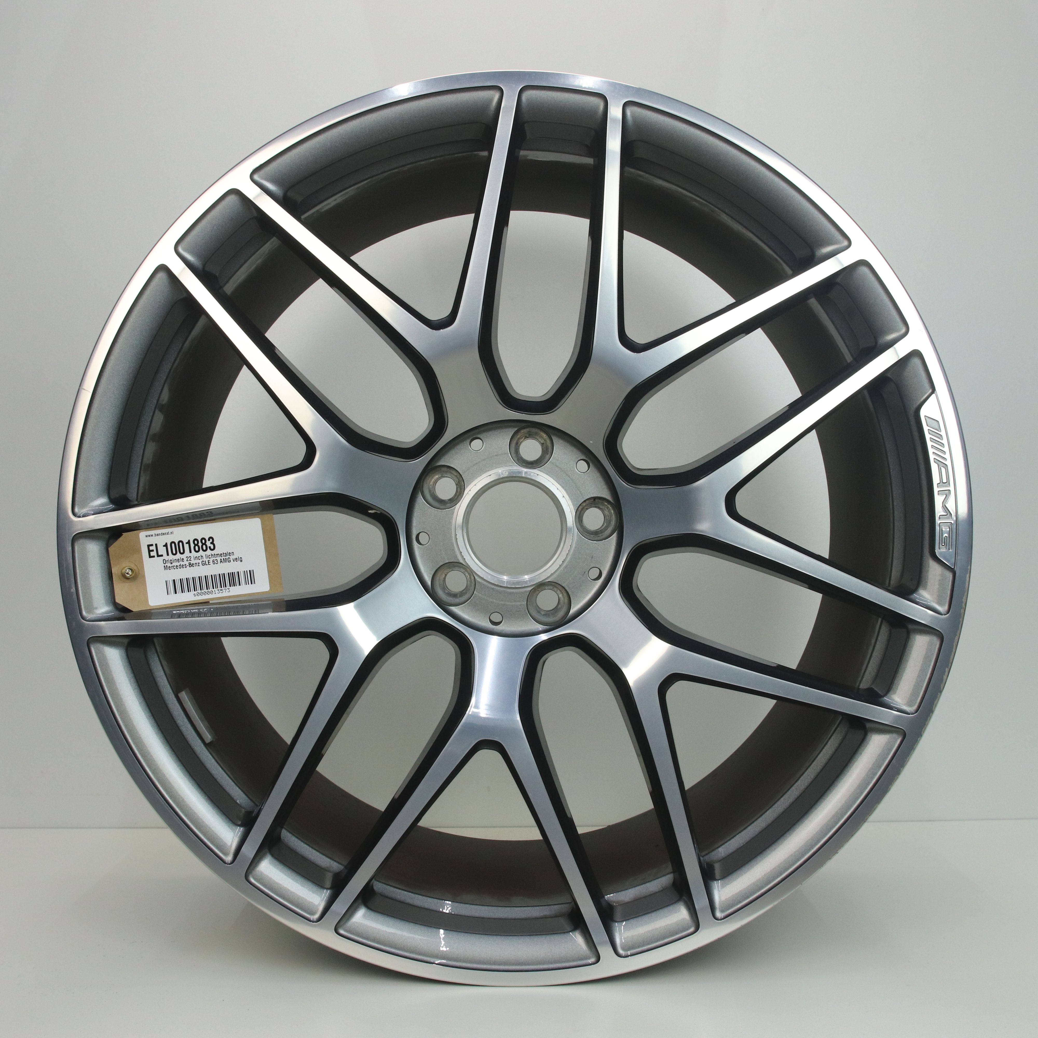 EL1001883 Originele 22 inch lichtmetalen Mercedes-Benz GLE 63 AMG velg 11.50X22 5X112 ET53.0 NB66.60 Antraciet gepolijst