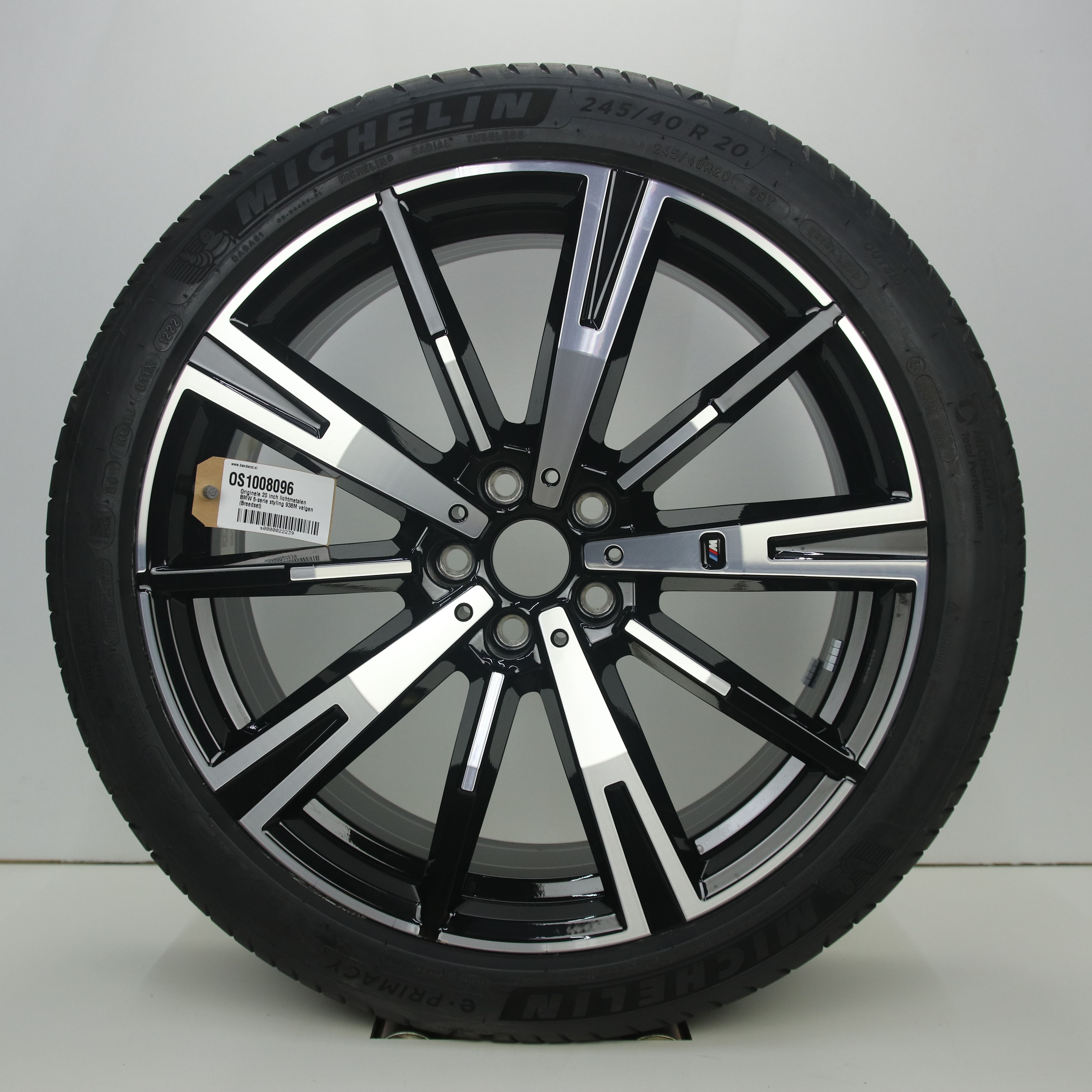 OS1008096 Originele 20 inch lichtmetalen BMW 5-serie styling 938M velgen (Breedset) 8.50X20 5X112 ET28.0 NB66.60 Zwart gepolijst