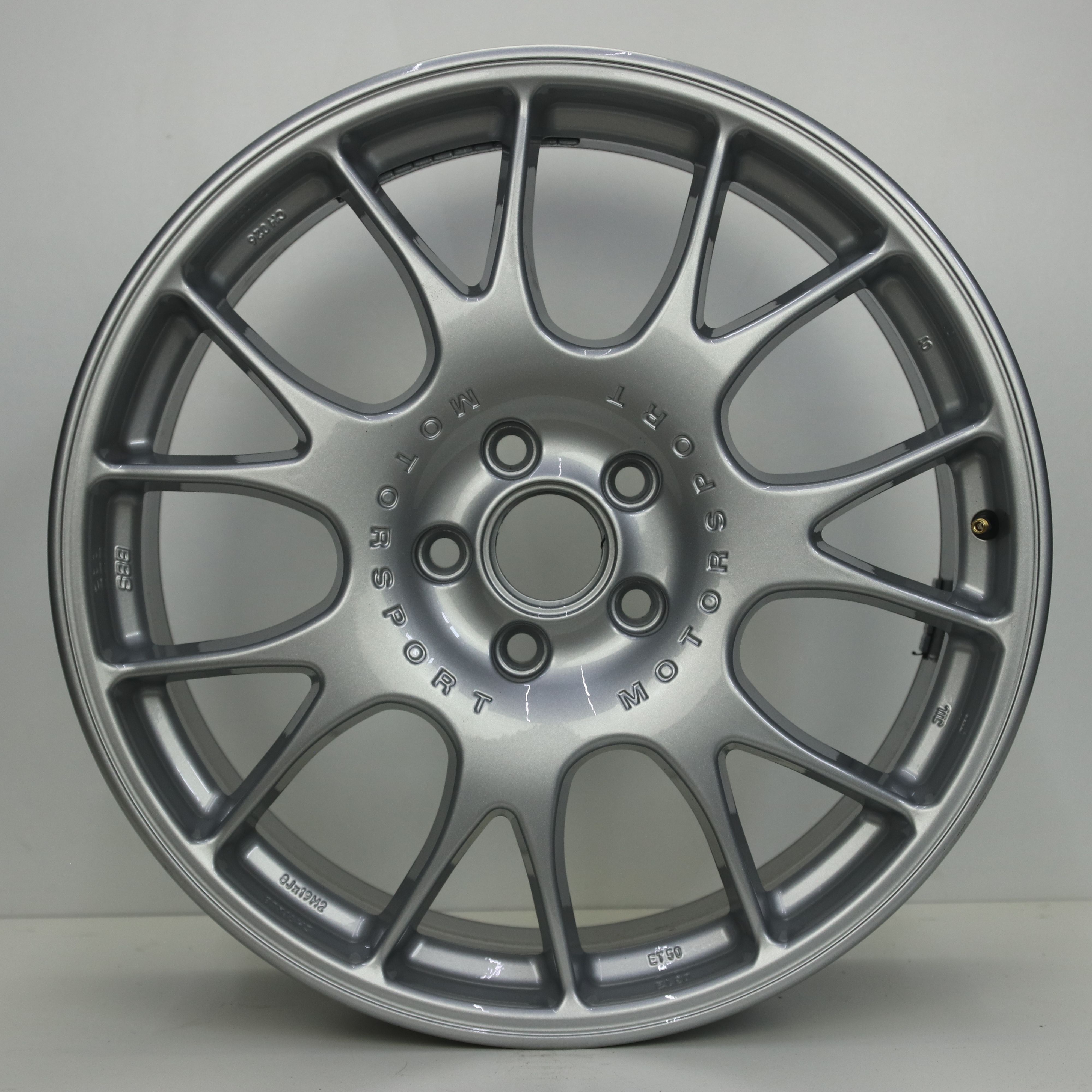 IN1003304 Set 19 inch lichtmetalen BBS CH026 velgen 8.00X19 5X112 ET50.0 NB57.10 Zilver