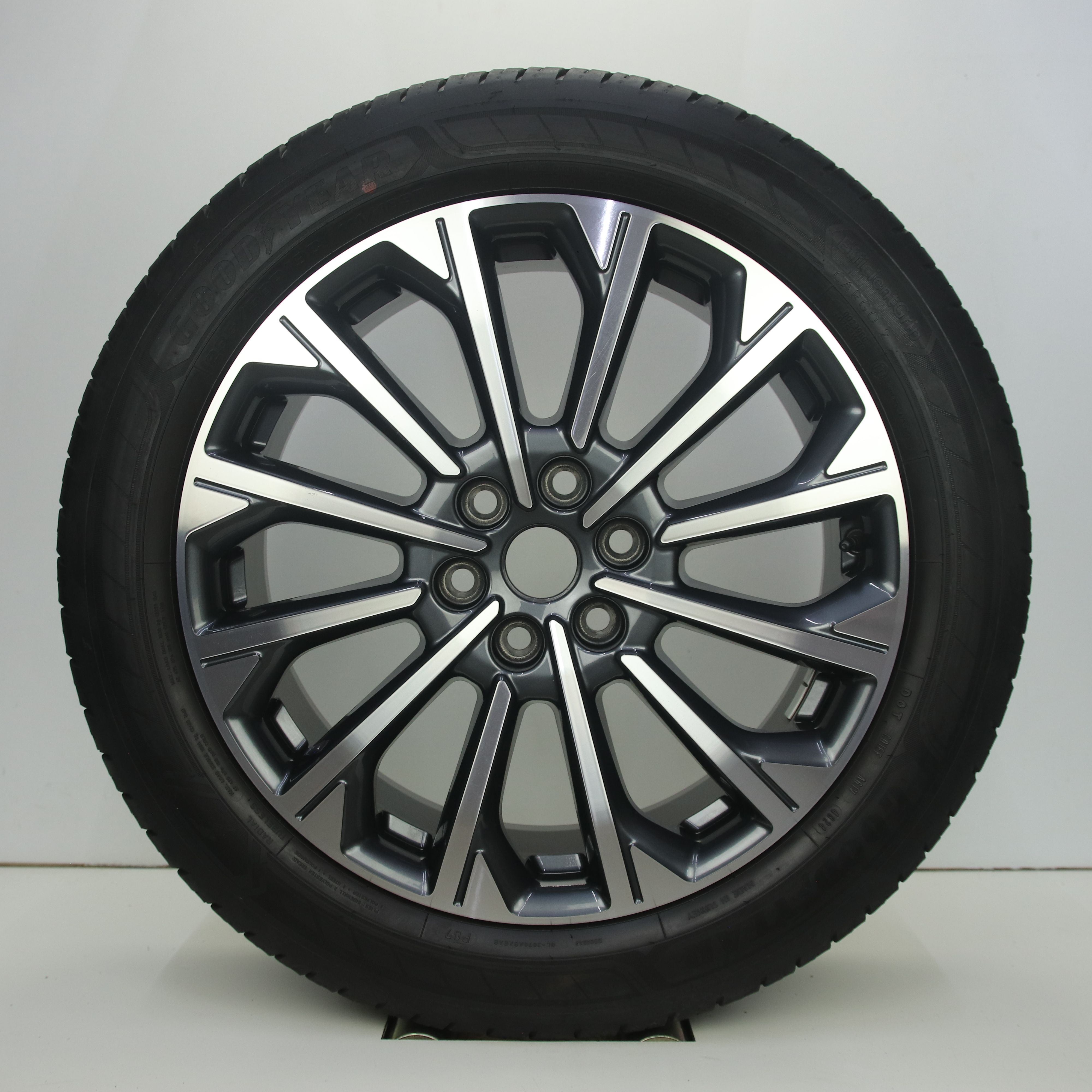 OS1008259 Originele 19 inch lichtmetalen Ford Transit Custom velgen 7.50X19 6X120 ET52.5 NB74.60 Antraciet gepolijst