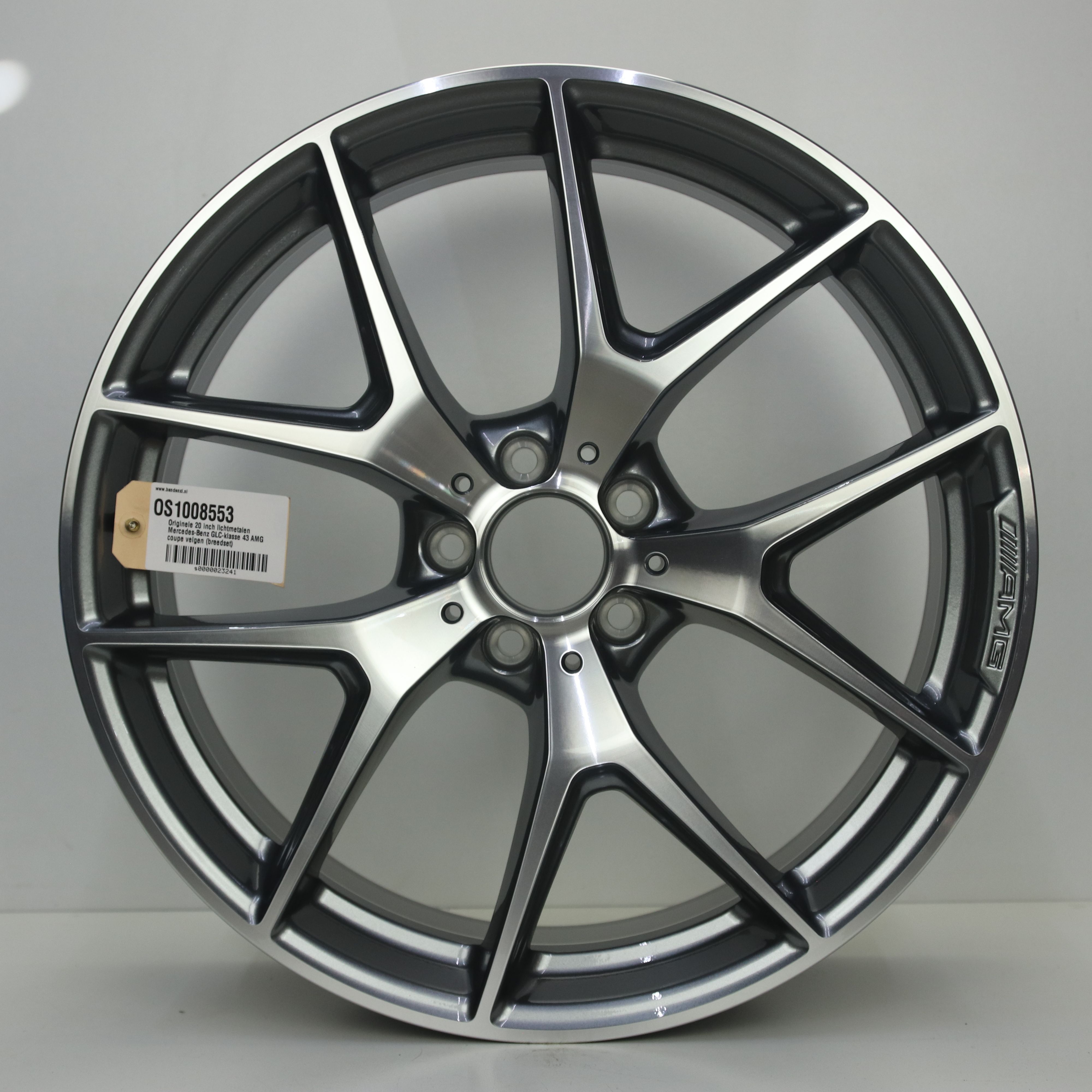 OS1008553 Originele 20 inch lichtmetalen Mercedes-Benz GLC-klasse 43 AMG coupe velgen (breedset) 8.50X20 5X112 ET40.0 NB66.60 Antraciet gepolijst