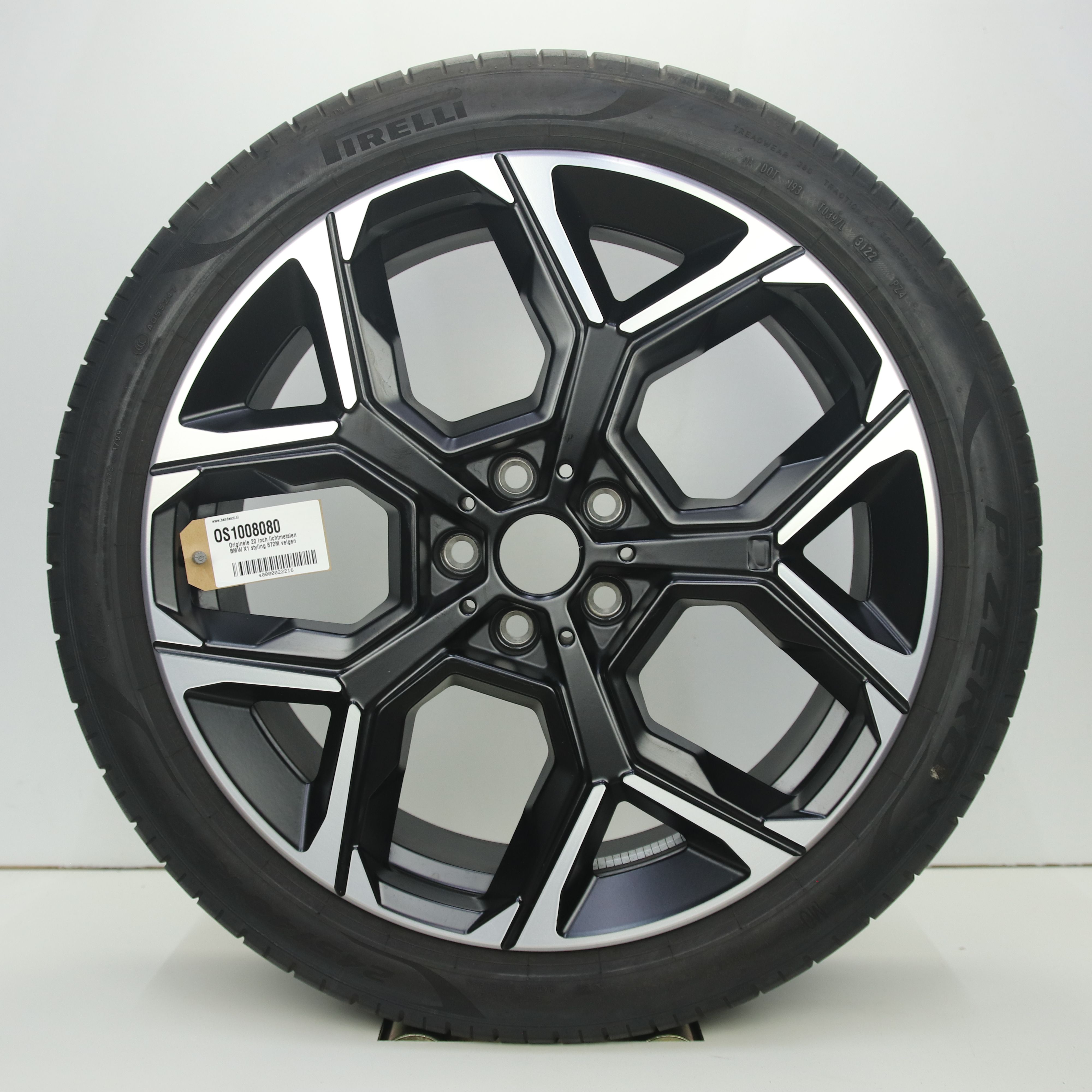 OS1008080 Originele 20 inch lichtmetalen BMW X1 styling 872M velgen 8.00X20 5X112 ET46.0 NB66.60 Mat zwart gepolijst