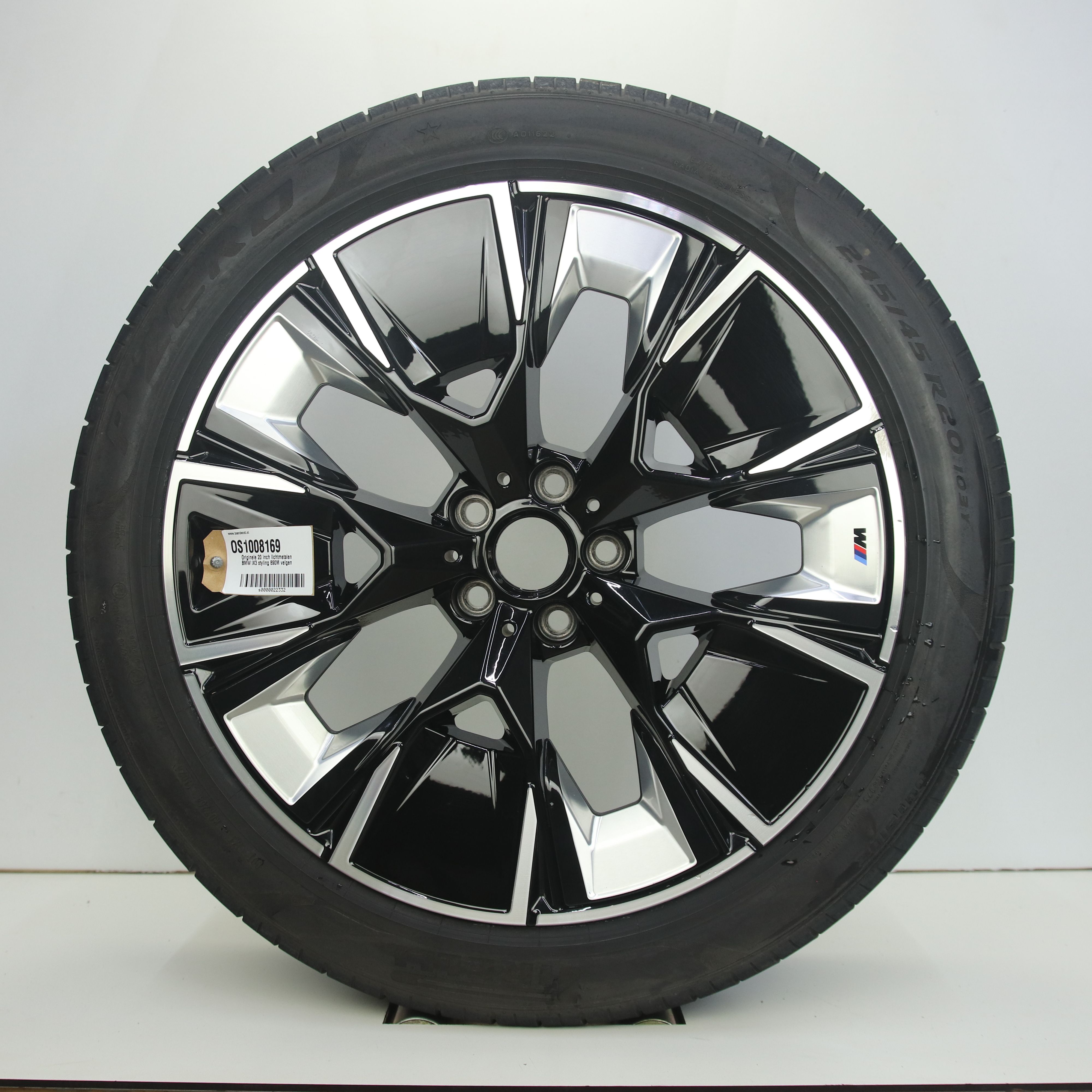 OS1008169 Originele 20 inch lichtmetalen BMW iX3 styling 890M velgen 8.00X20 5X112 ET26.0 NB66.60 Zwart gepolijst