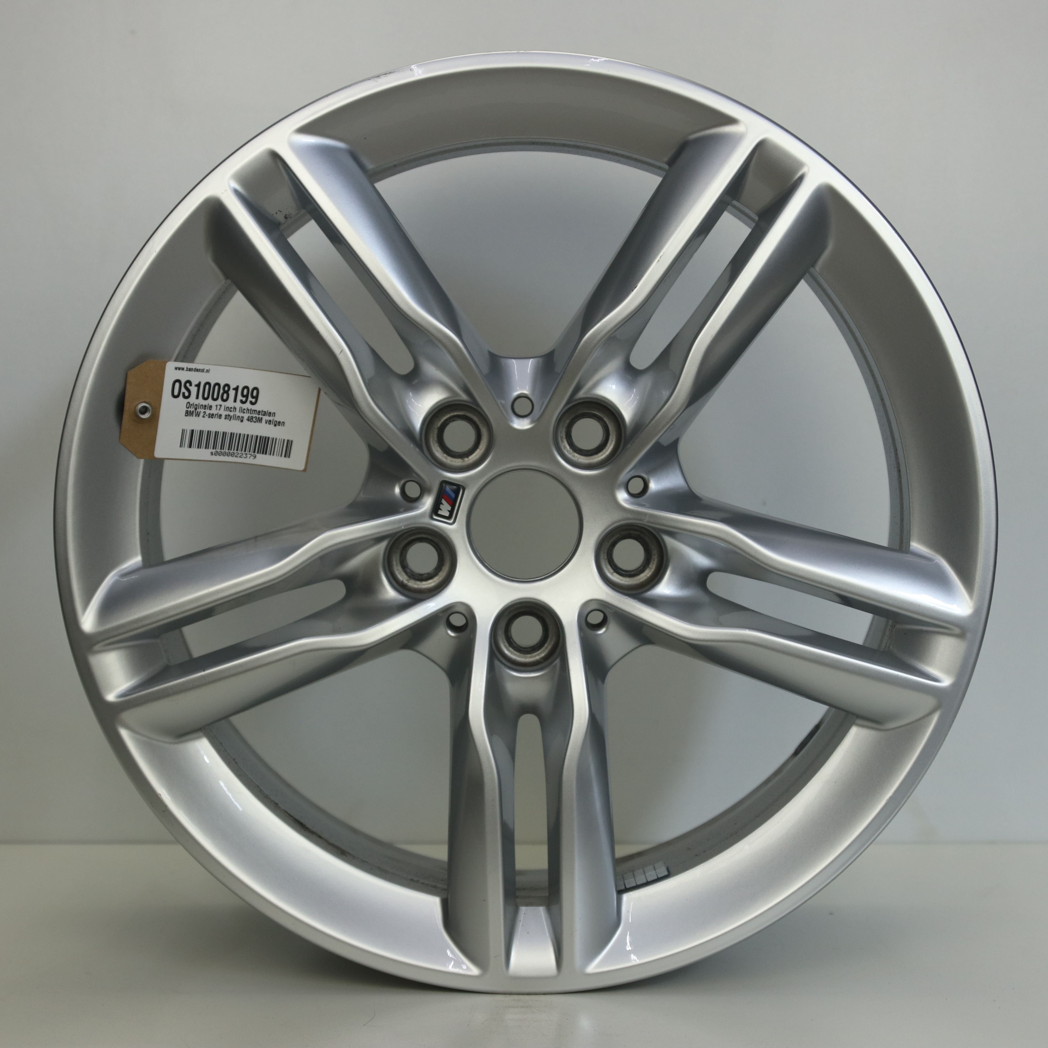 OS1008199 Originele 17 inch lichtmetalen BMW 2-serie styling 483M velgen 7.50X17 5X112 ET54.0 NB66.60 Zilver