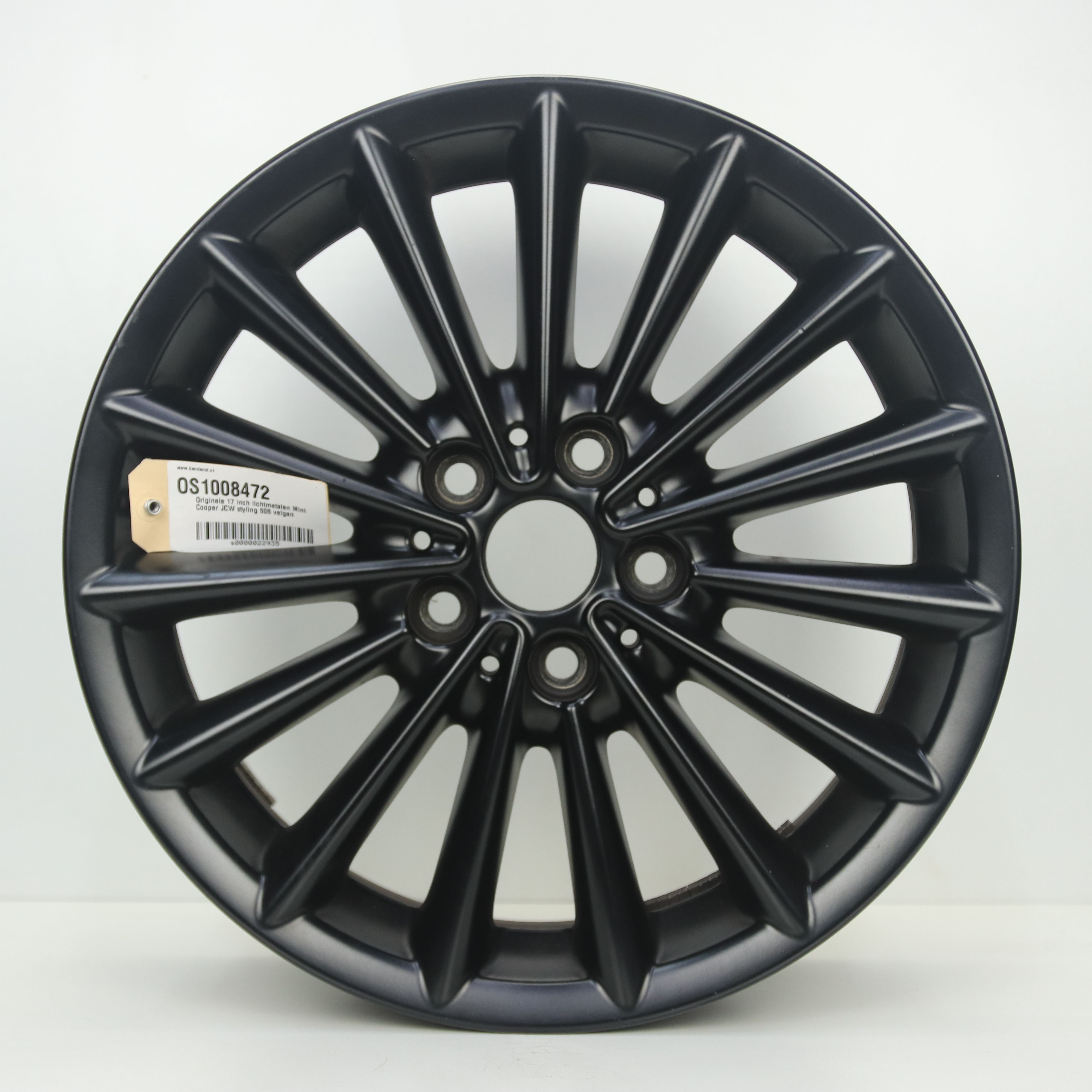 OS1008472 Originele 17 inch lichtmetalen Mini Cooper JCW styling 505 velgen 7.00X17 5X112 ET54.0 NB66.60 Mat zwart
