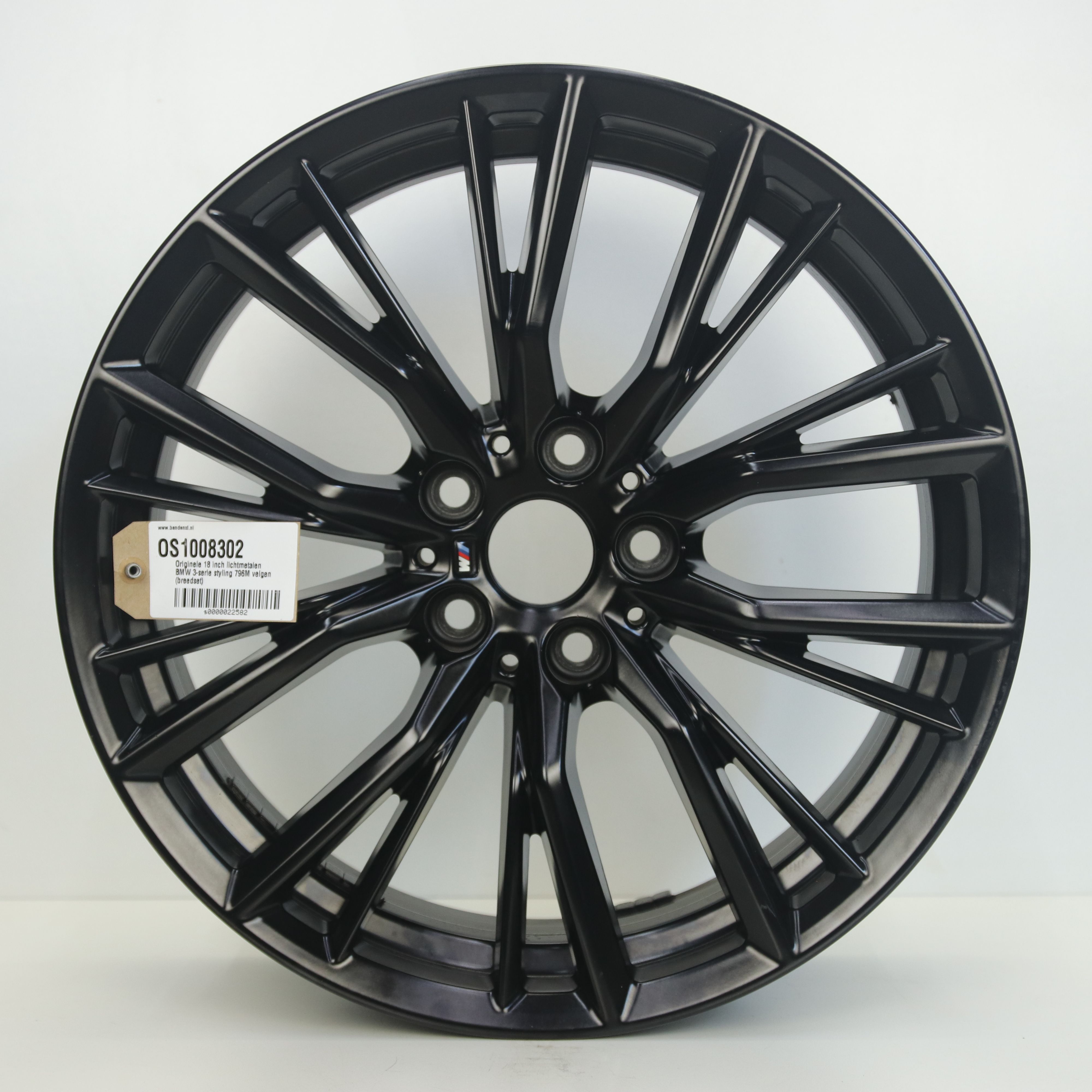OS1008302 Originele 18 inch lichtmetalen BMW 3-serie styling 796M velgen (breedset) 7.50X18 5X112 ET25.0 NB66.60 Mat zwart