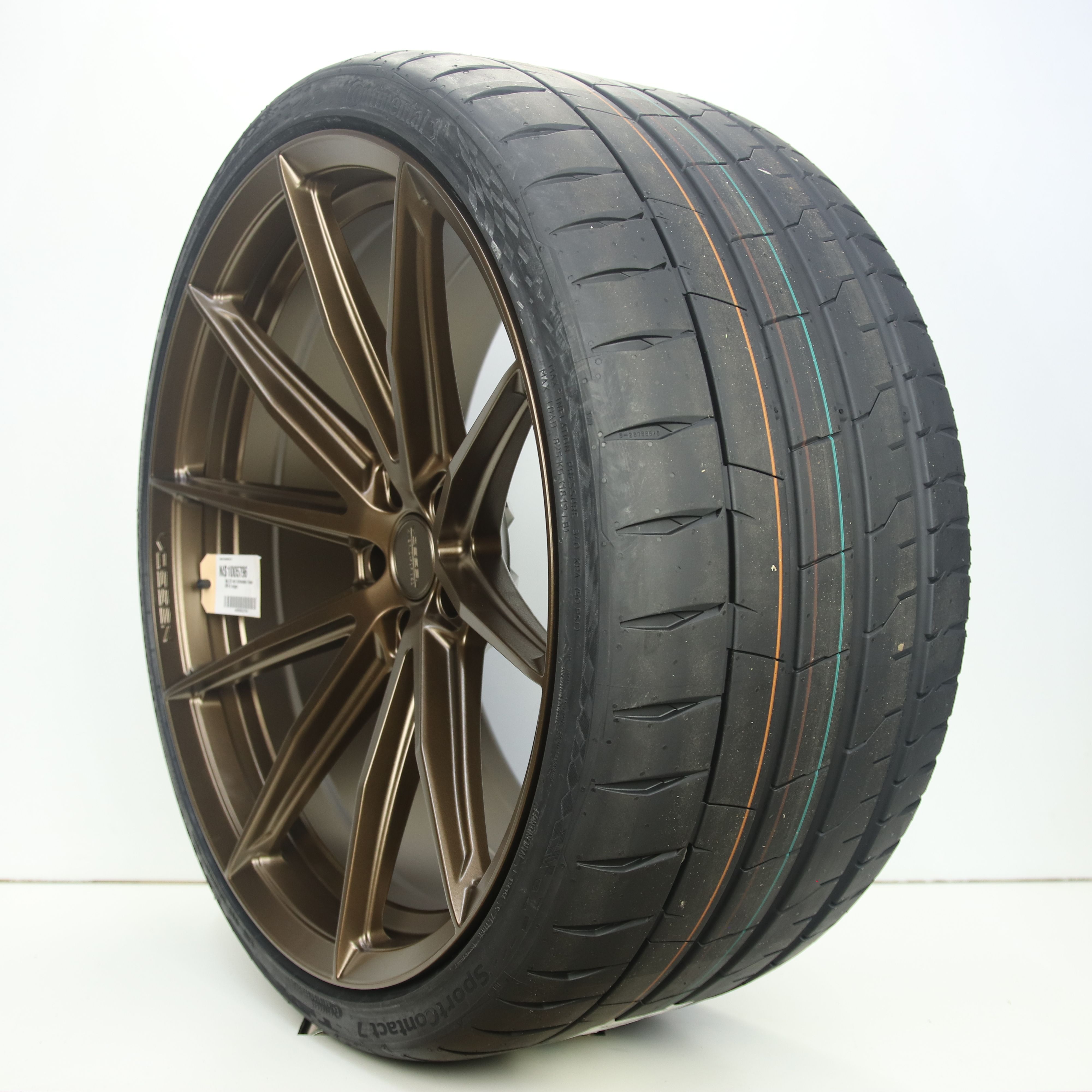 NS1005796 Set 22 inch lichtmetalen Vossen HFX-2 velgen 11.00X22 5X112 ET17.0 NB66.60 Mat brons