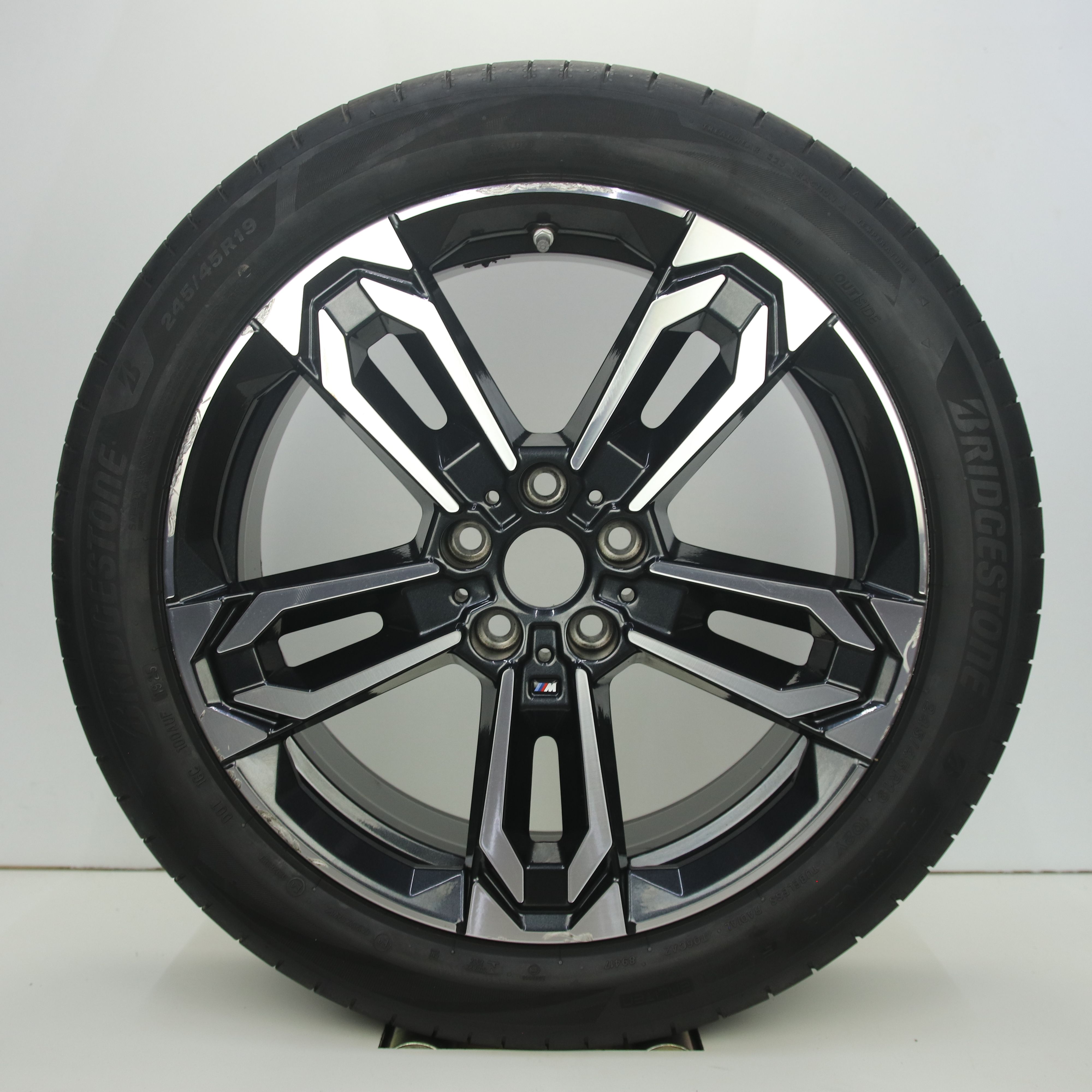 OS1008257 Originele 19 inch lichtmetalen BMW X1 styling 871M velgen 8.00X19 5X112 ET46.0 NB66.60 Antraciet gepolijst