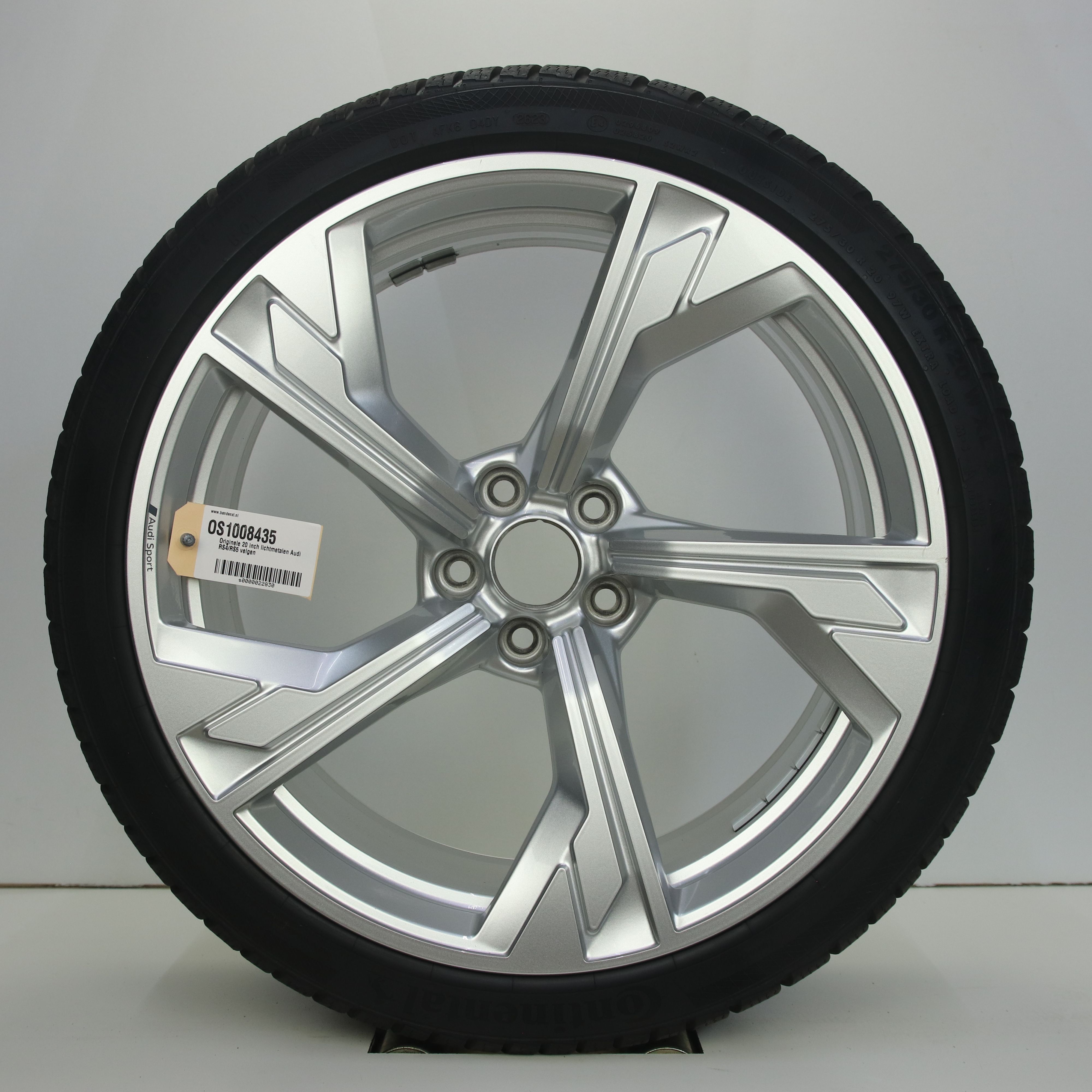 OS1008435 Originele 20 inch lichtmetalen Audi RS4/RS5 velgen 9.00X20 5X112 ET22.0 NB66.60 Zilver