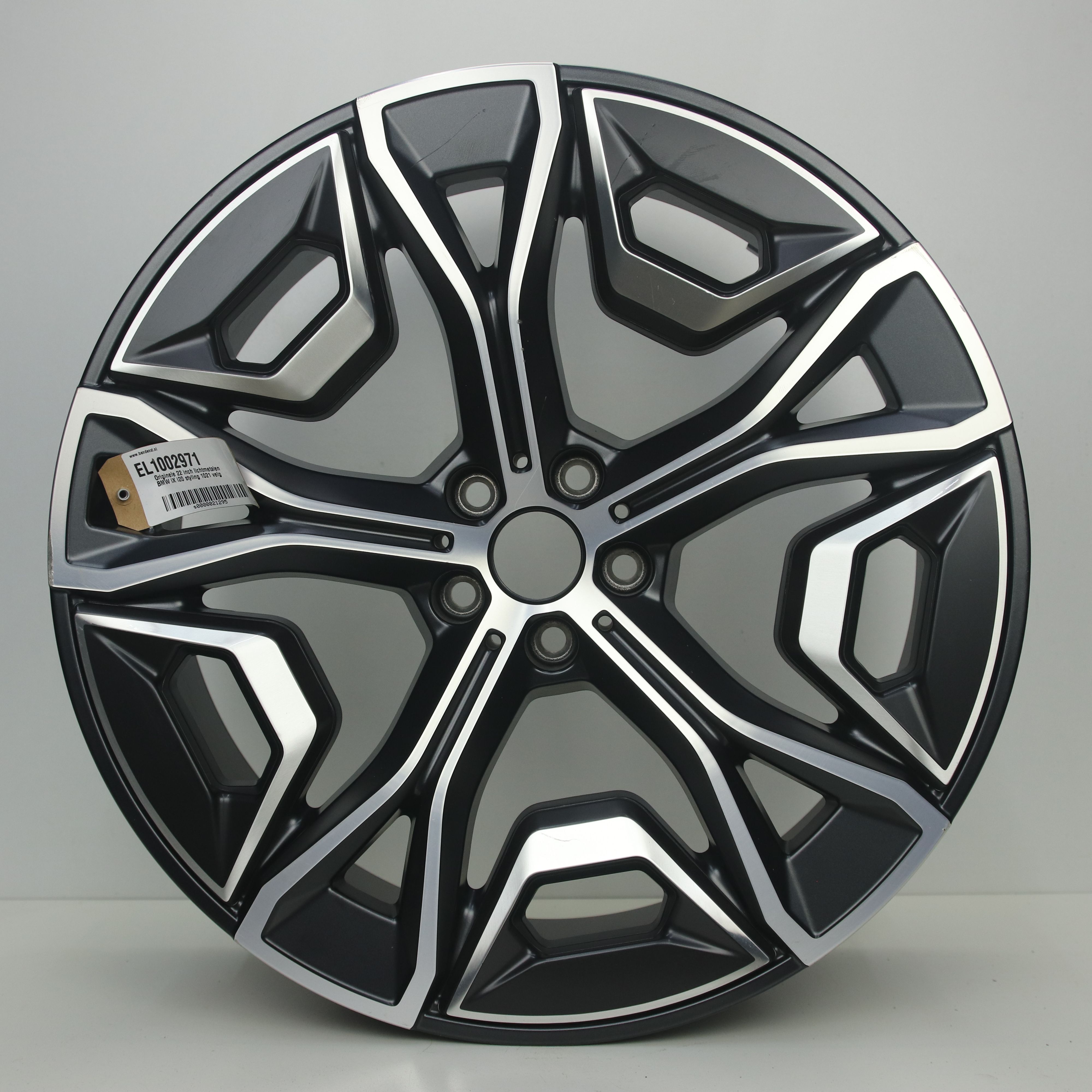 EL1002971 Originele 22 inch lichtmetalen BMW iX i20 styling 1021 velg 9.50X22 5X112 ET37.0 NB66.60 Mat zwart gepolijst
