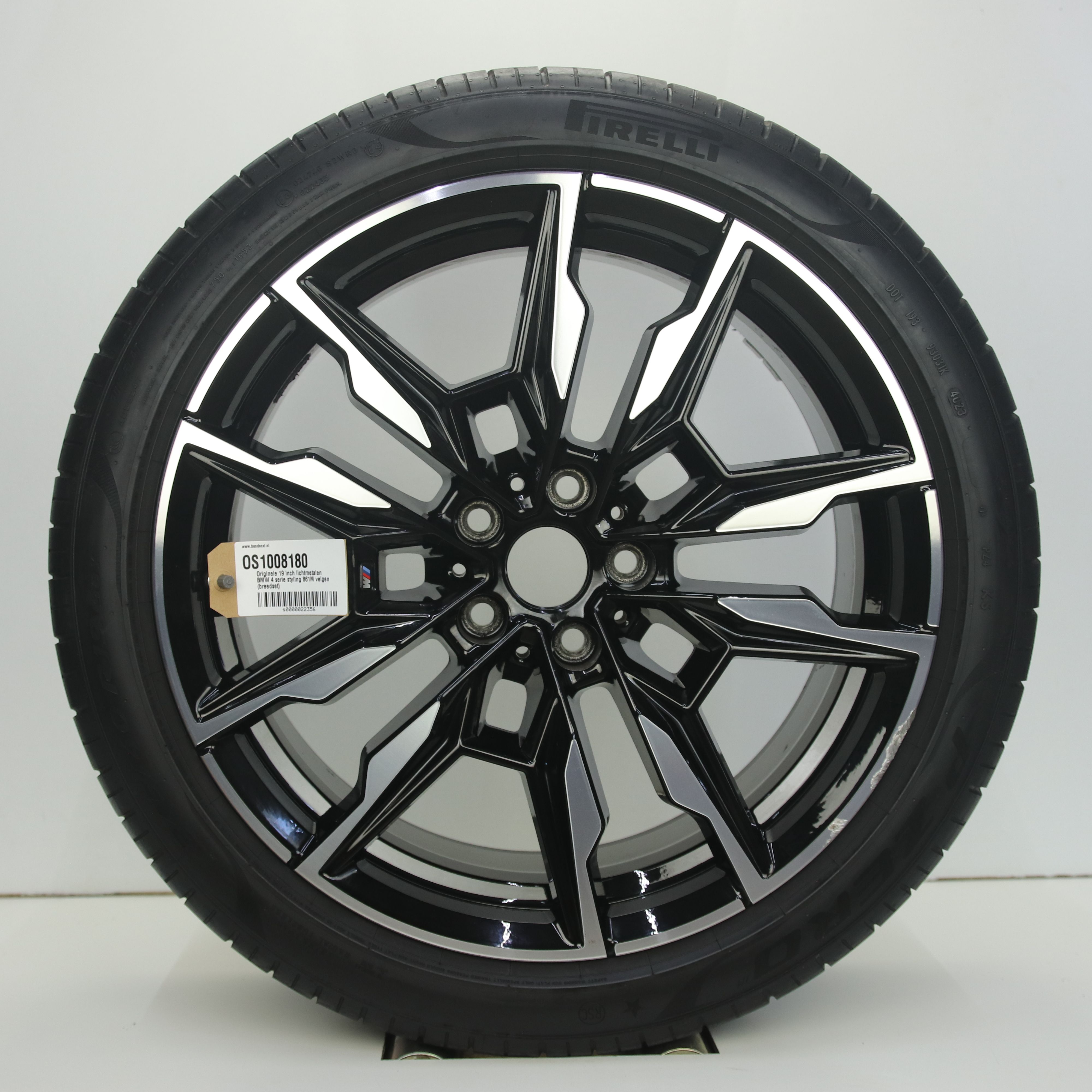 OS1008180 Originele 19 inch lichtmetalen BMW 4 serie styling 861M velgen (breedset) 8.50X19 5X112 ET35.0 NB66.60 Zwart gepolijst