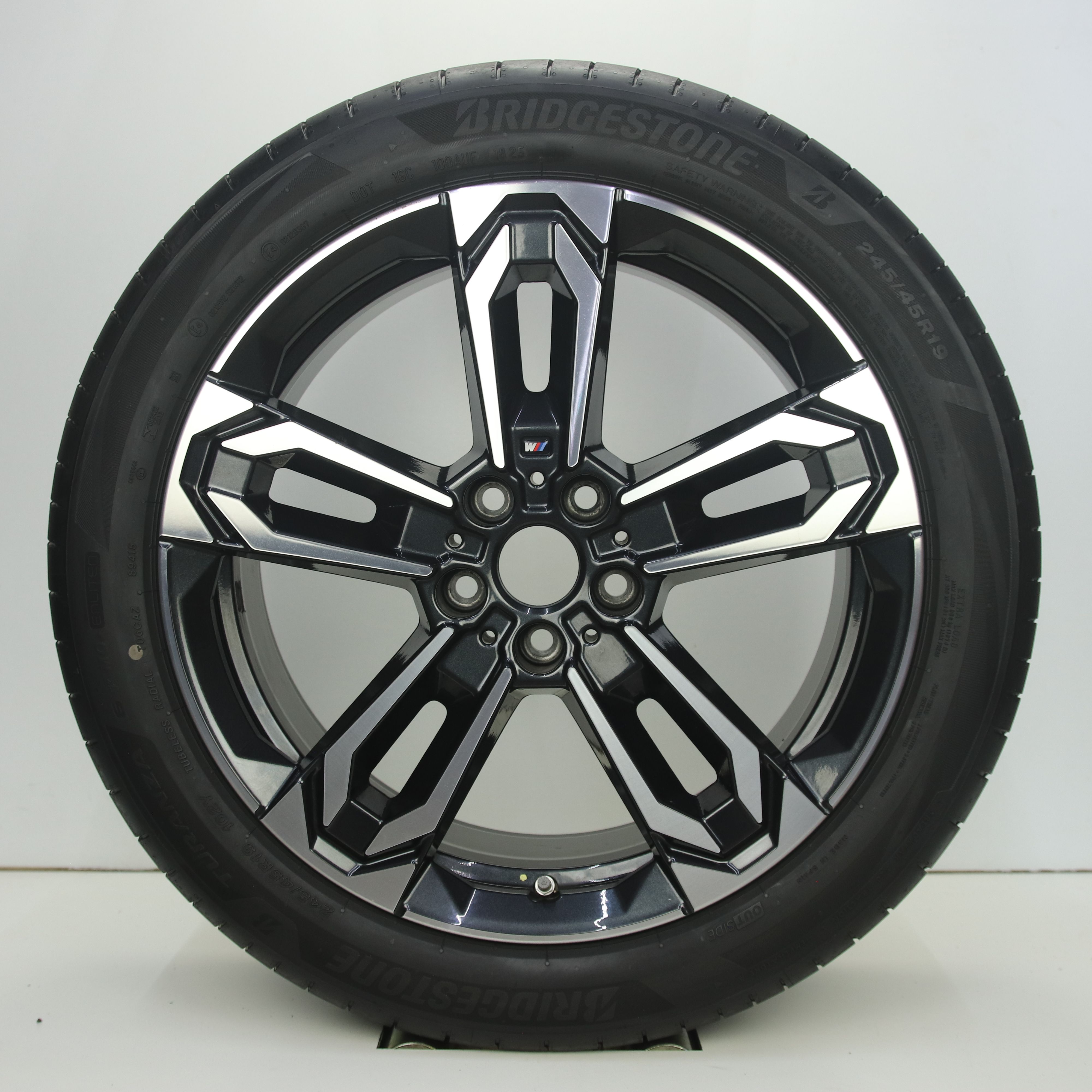 OS1008257 Originele 19 inch lichtmetalen BMW X1 styling 871M velgen 8.00X19 5X112 ET46.0 NB66.60 Antraciet gepolijst