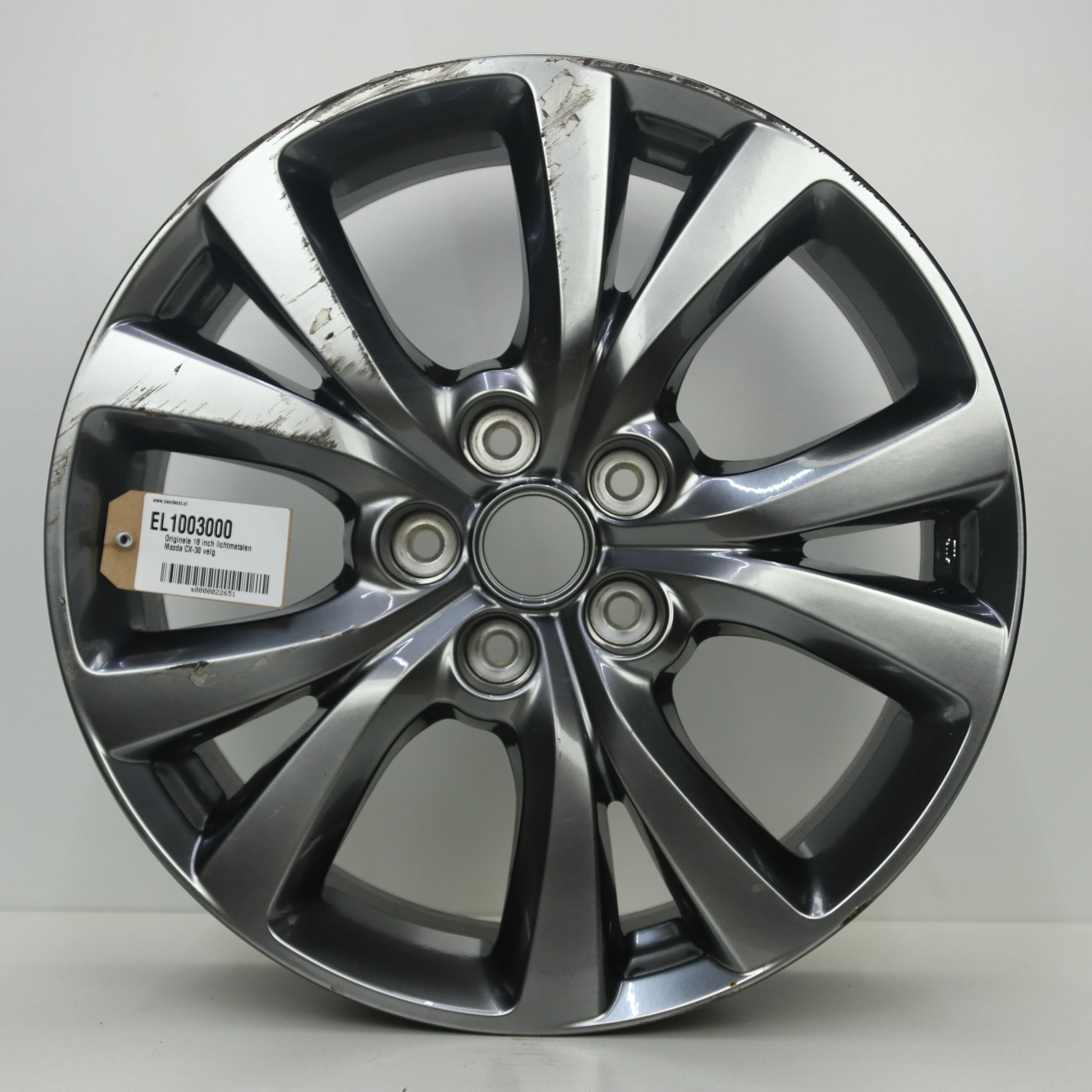 EL1003000 Originele 18 inch lichtmetalen Mazda CX-30 velg 7.00X18 5X114.3 ET45.0 NB67.10 Antraciet