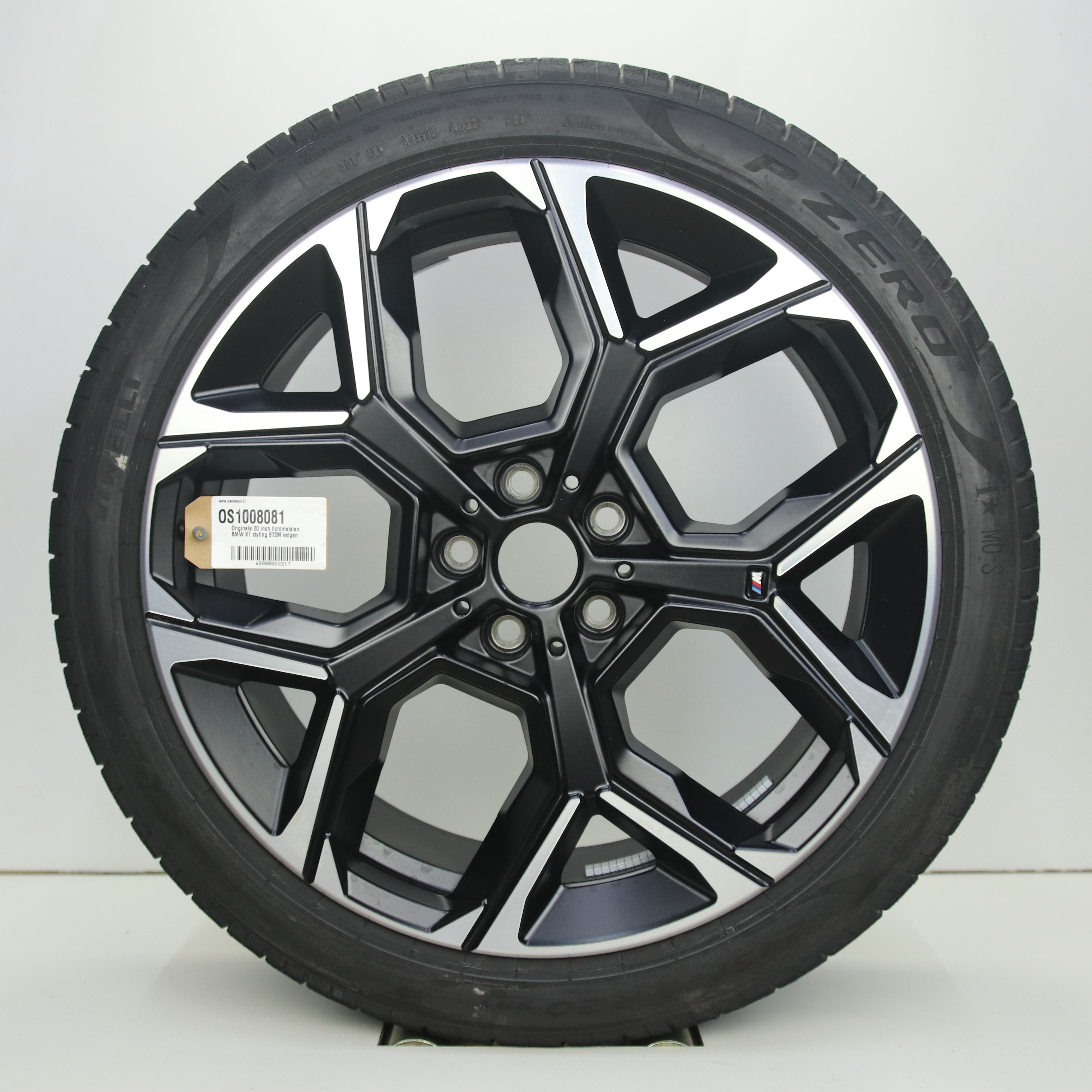 OS1008081 Originele 20 inch lichtmetalen BMW X1 styling 872M velgen 8.00X20 5X112 ET46.0 NB66.60 Mat zwart gepolijst