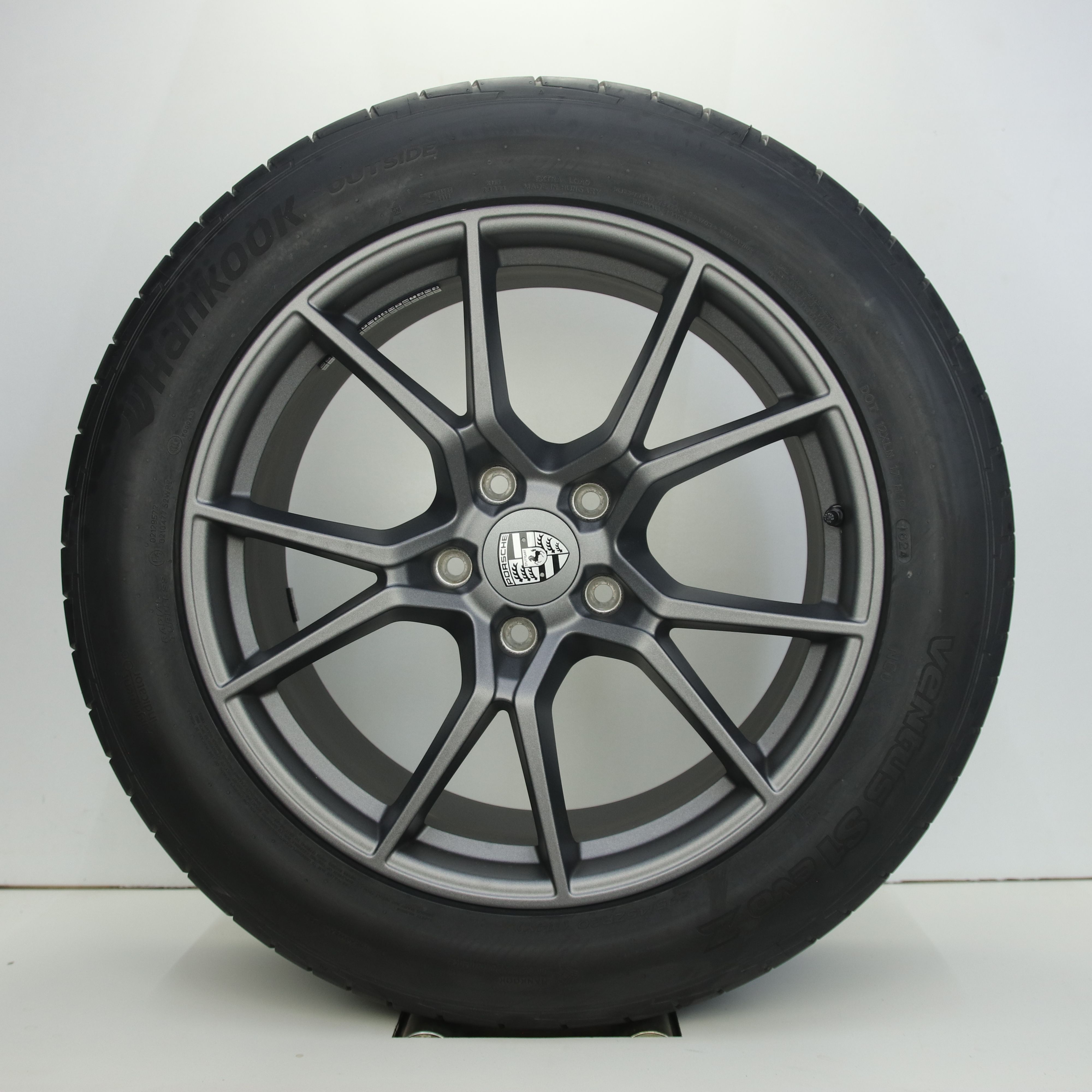 OS1008111 Originele 20 inch lichtmetalen Porsche Cayenne velgen (Breedset) 9.00X20 5X130 ET50.0 NB71.60 Mat antraciet