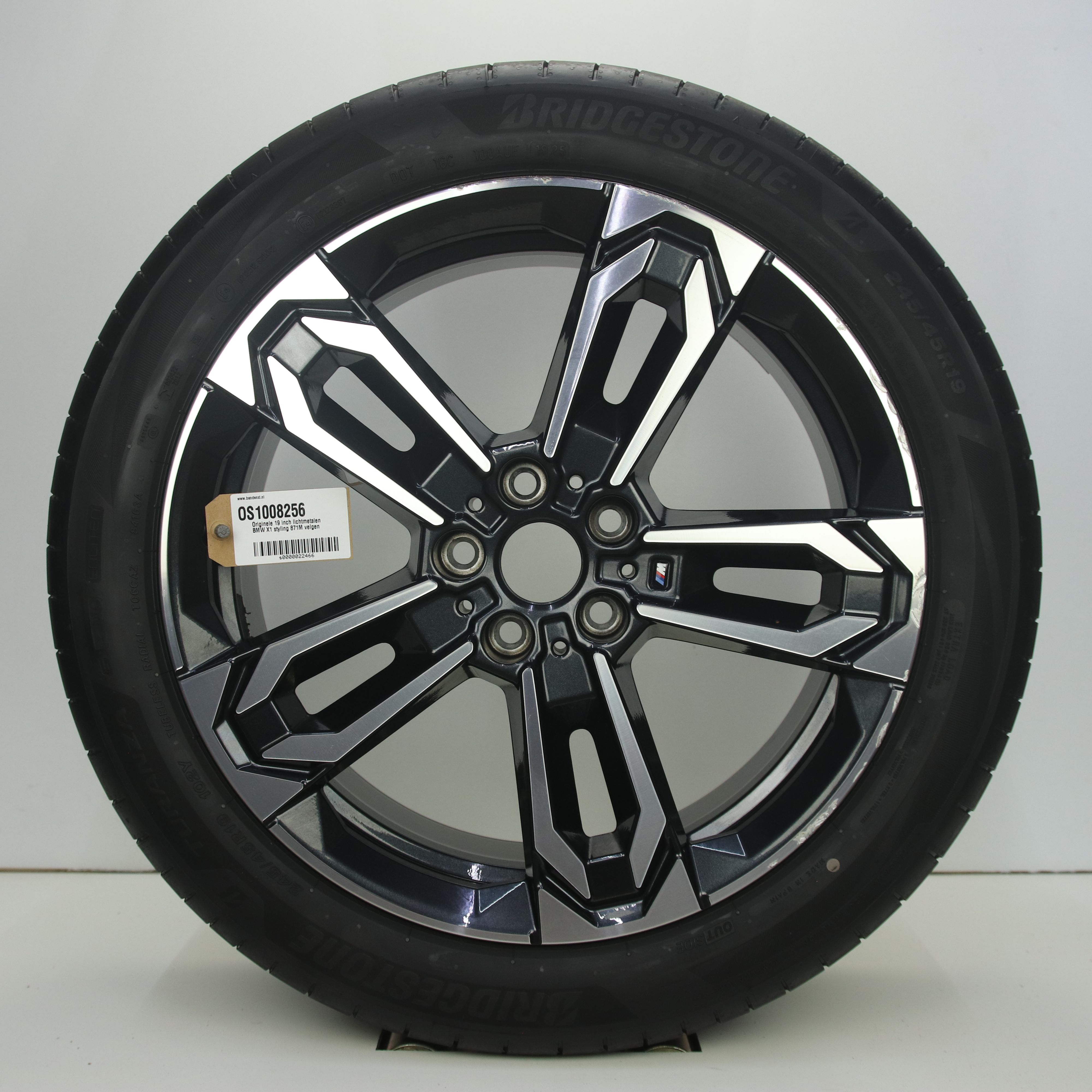 OS1008256 Originele 19 inch lichtmetalen BMW X1 styling 871M velgen 8.00X19 5X112 ET46.0 NB66.60 Antraciet gepolijst