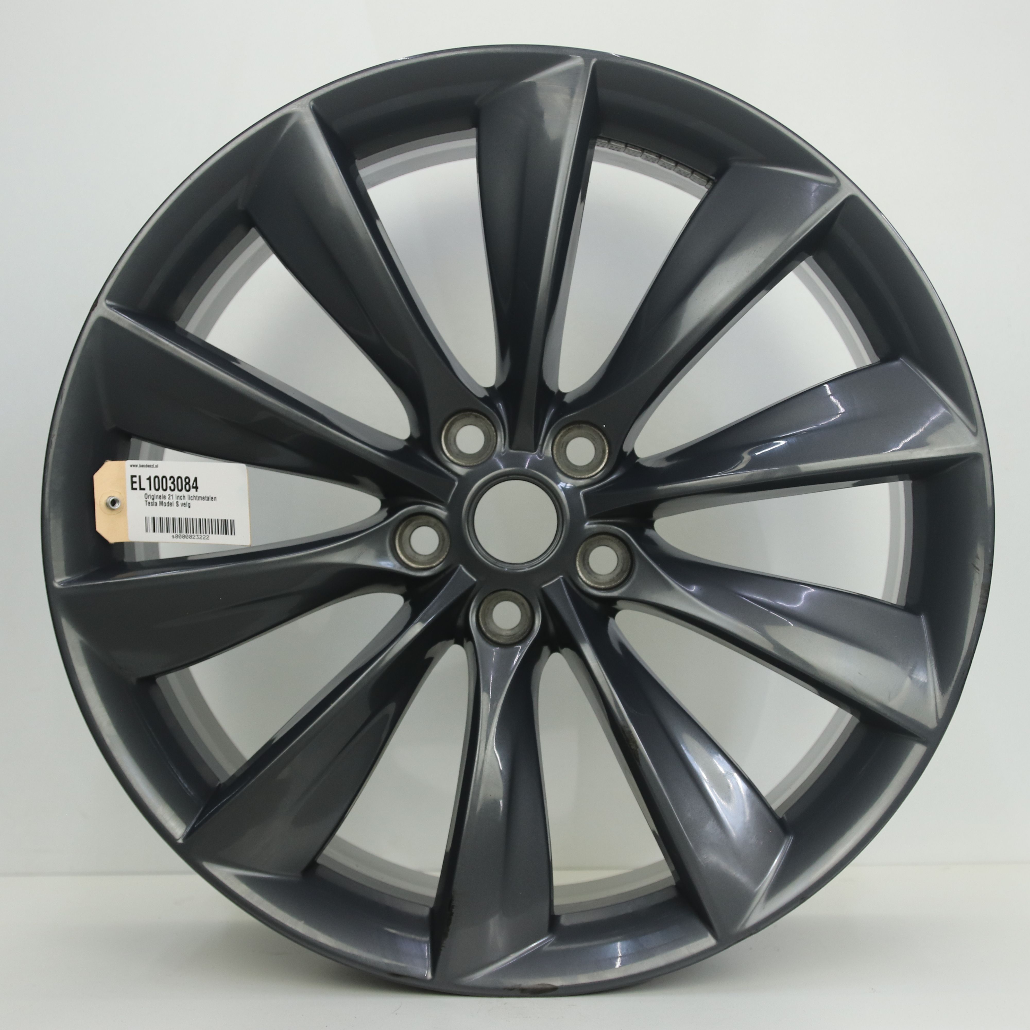 EL1003084 Originele 21 inch lichtmetalen Tesla Model S velg 8.50X21 5X120 ET40.0 NB64.10 Antraciet