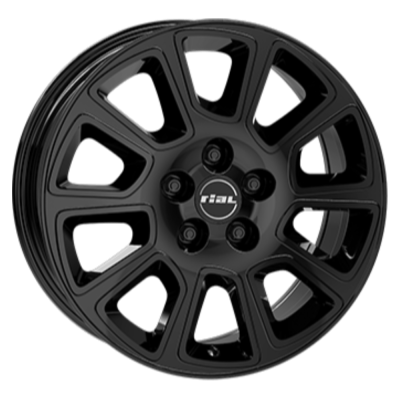 RIAL TRANSPORTER 2 6.00X15 5X118 ET68.0 NB71.10 Zwart Glans