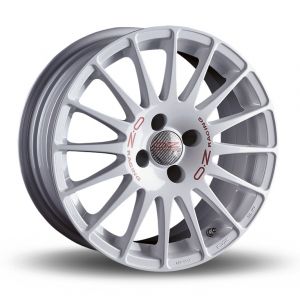 OZ Racing SUPERTURISMO WRC 7.00X18 4X100 ET42.0 NB68.00 S-Ring WHITE + RED LETTERING