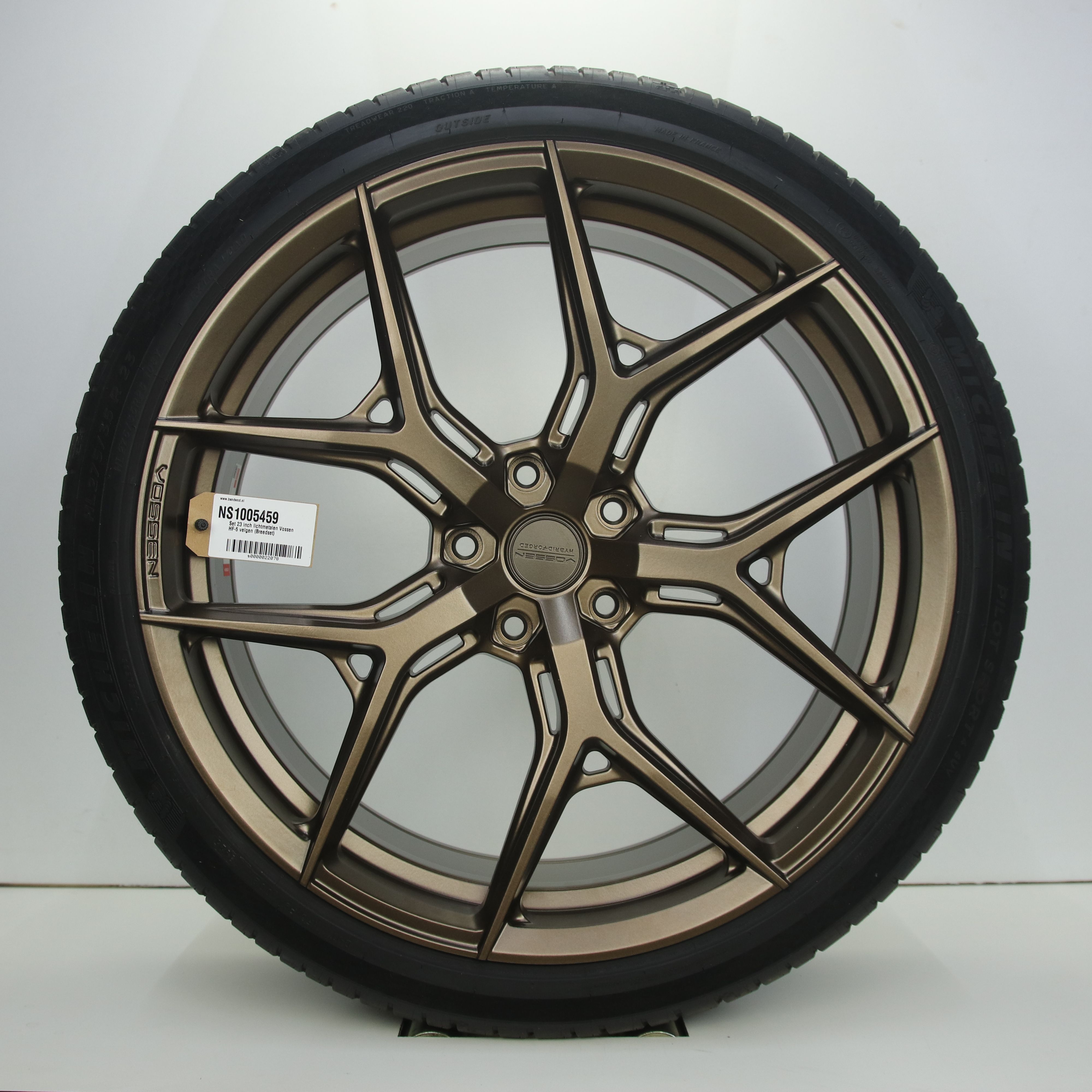 NS1005459 Set 23 inch lichtmetalen Vossen HF-5 velgen (Breedset) 10.00X23 5X130 ET38.0 NB71.60 Mat brons