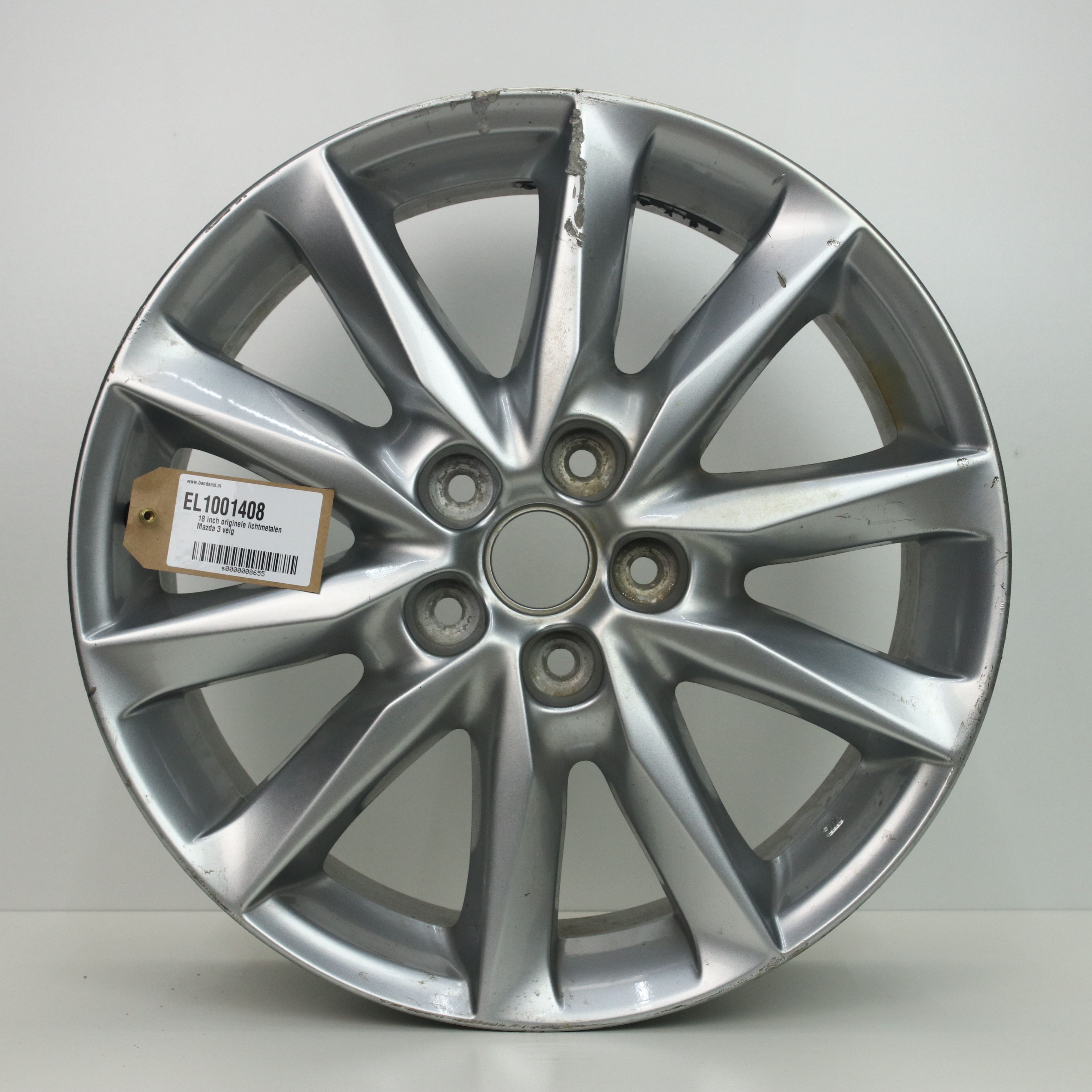 EL1001408 18 inch originele lichtmetalen Mazda 3 velg 7.00X18 5X114.3 ET50.0 NB67.10 Zilver
