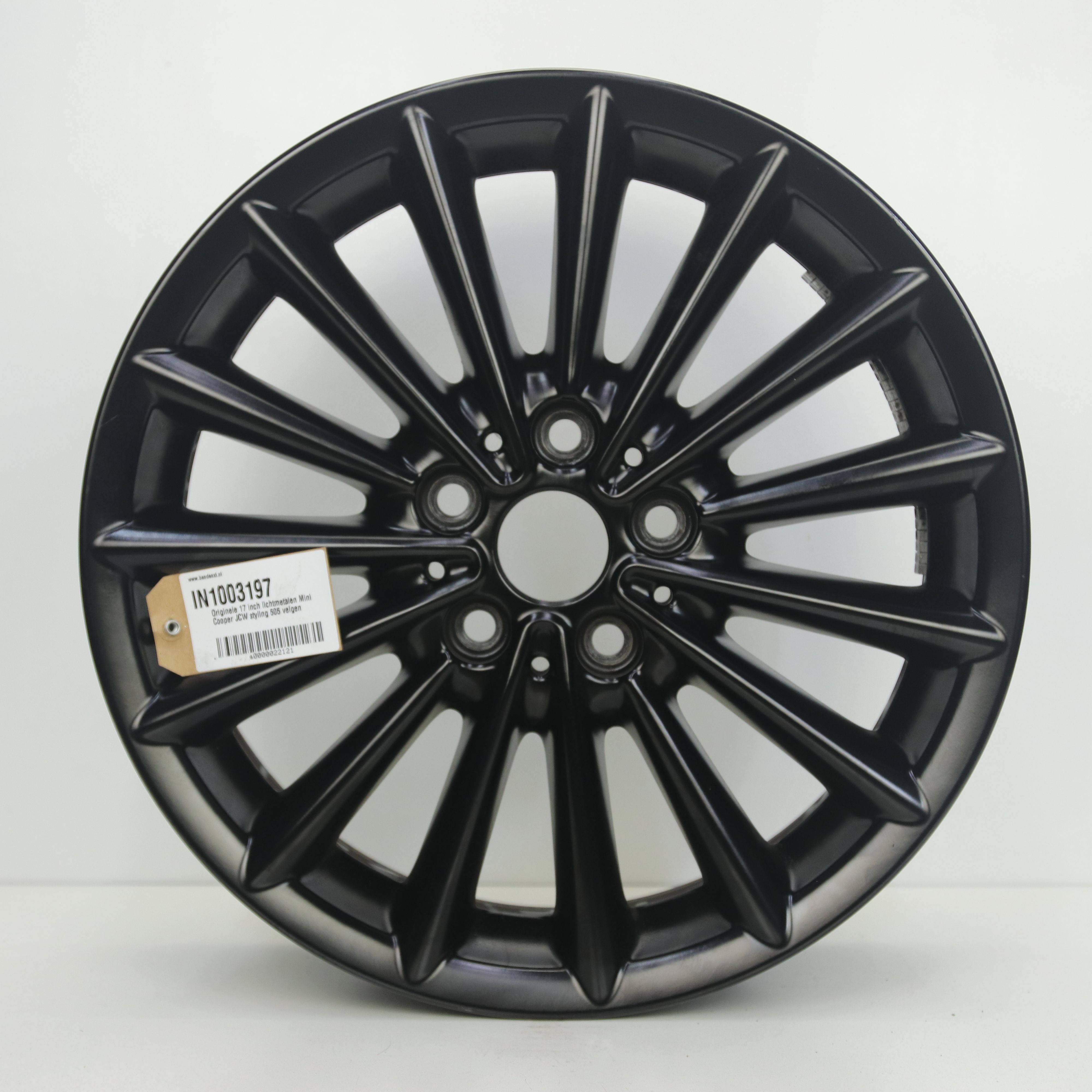 IN1003197 Originele 17 inch lichtmetalen Mini Cooper JCW styling 505 velgen 7.00X17 5X112 ET54.0 NB66.60 Mat zwart