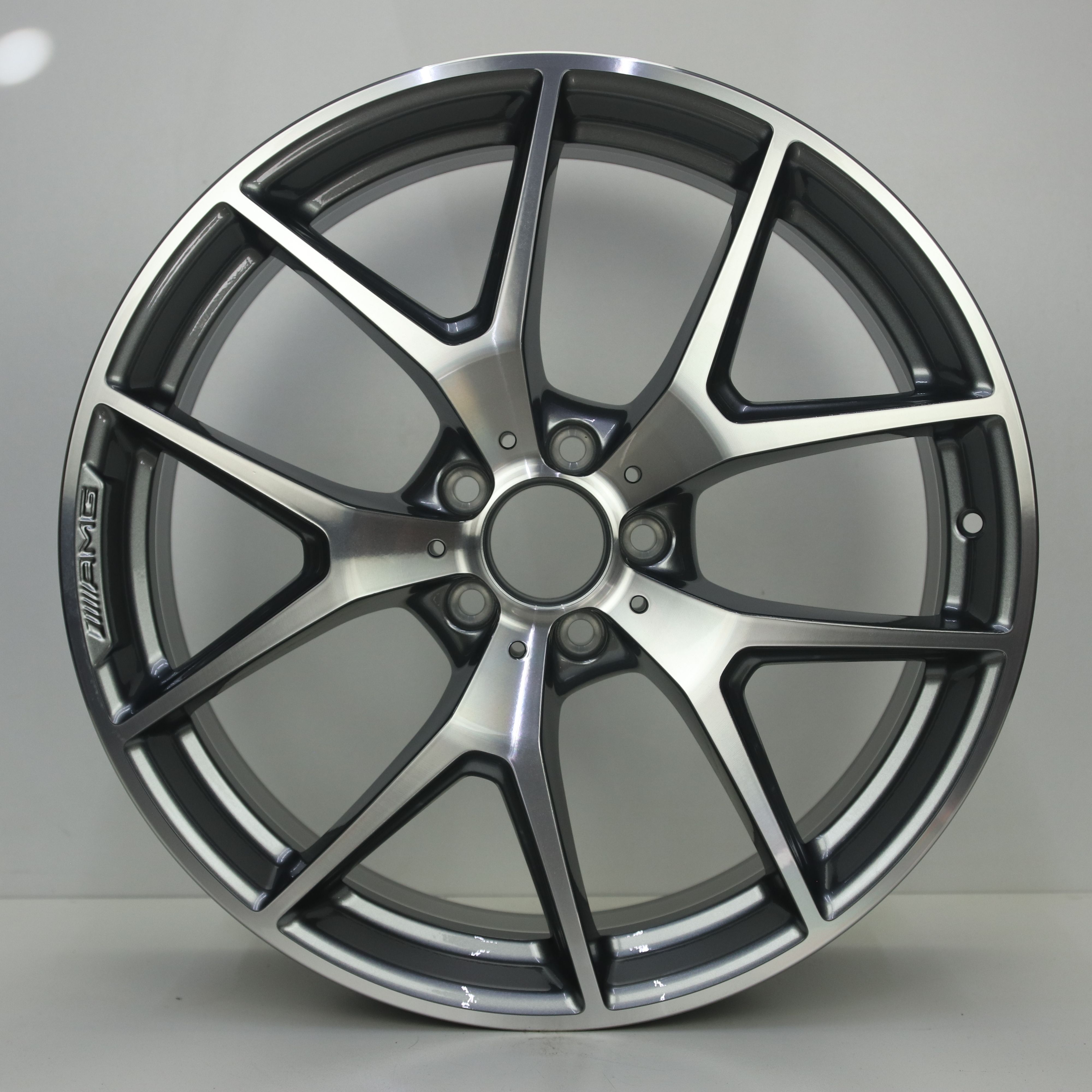 OS1008553 Originele 20 inch lichtmetalen Mercedes-Benz GLC-klasse 43 AMG coupe velgen (breedset) 8.50X20 5X112 ET40.0 NB66.60 Antraciet gepolijst