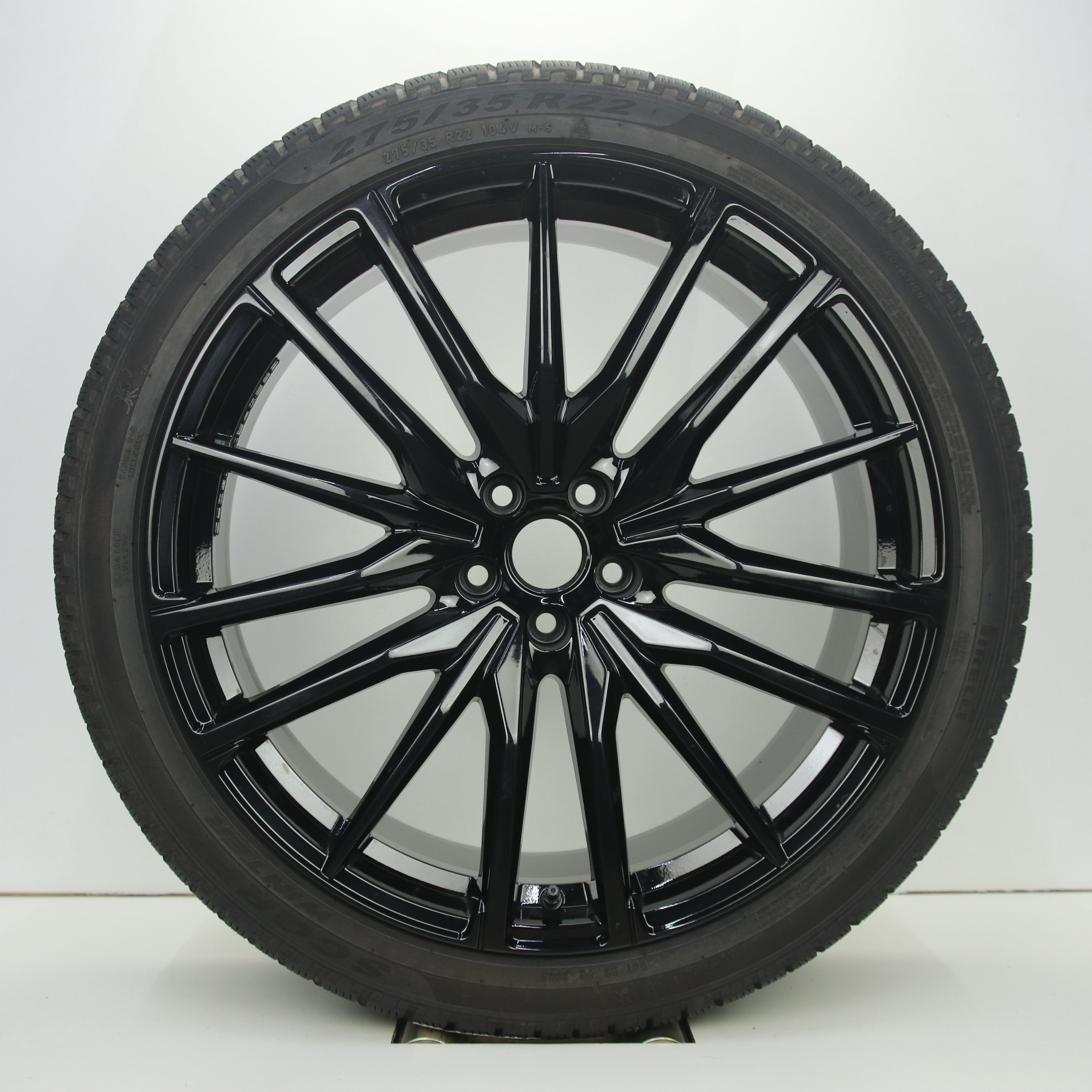 OS1008029 Set 22 inch lichtmetalen GMP Sparta velgen (Breedset) 9.50X22 5X112 ET37.0 NB66.60 Zwart