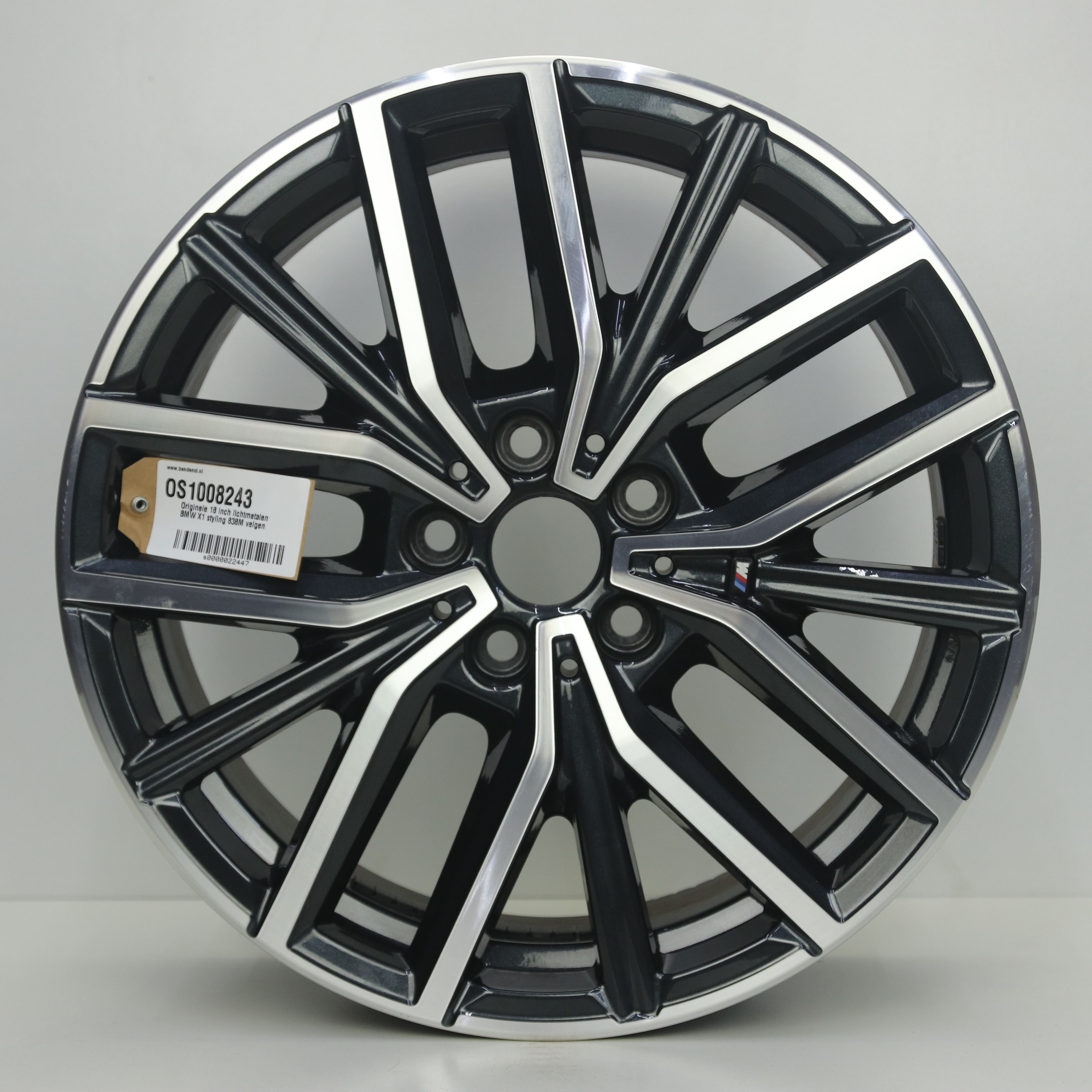 OS1008243 Originele 18 inch lichtmetalen BMW X1 styling 838M velgen 7.50X18 5X112 ET50.0 NB66.60 Antraciet gepolijst