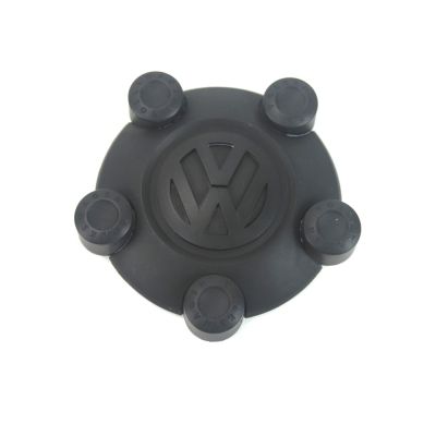 Naafkappen set OEM Volkswagen (mat zwart) 2K0601169