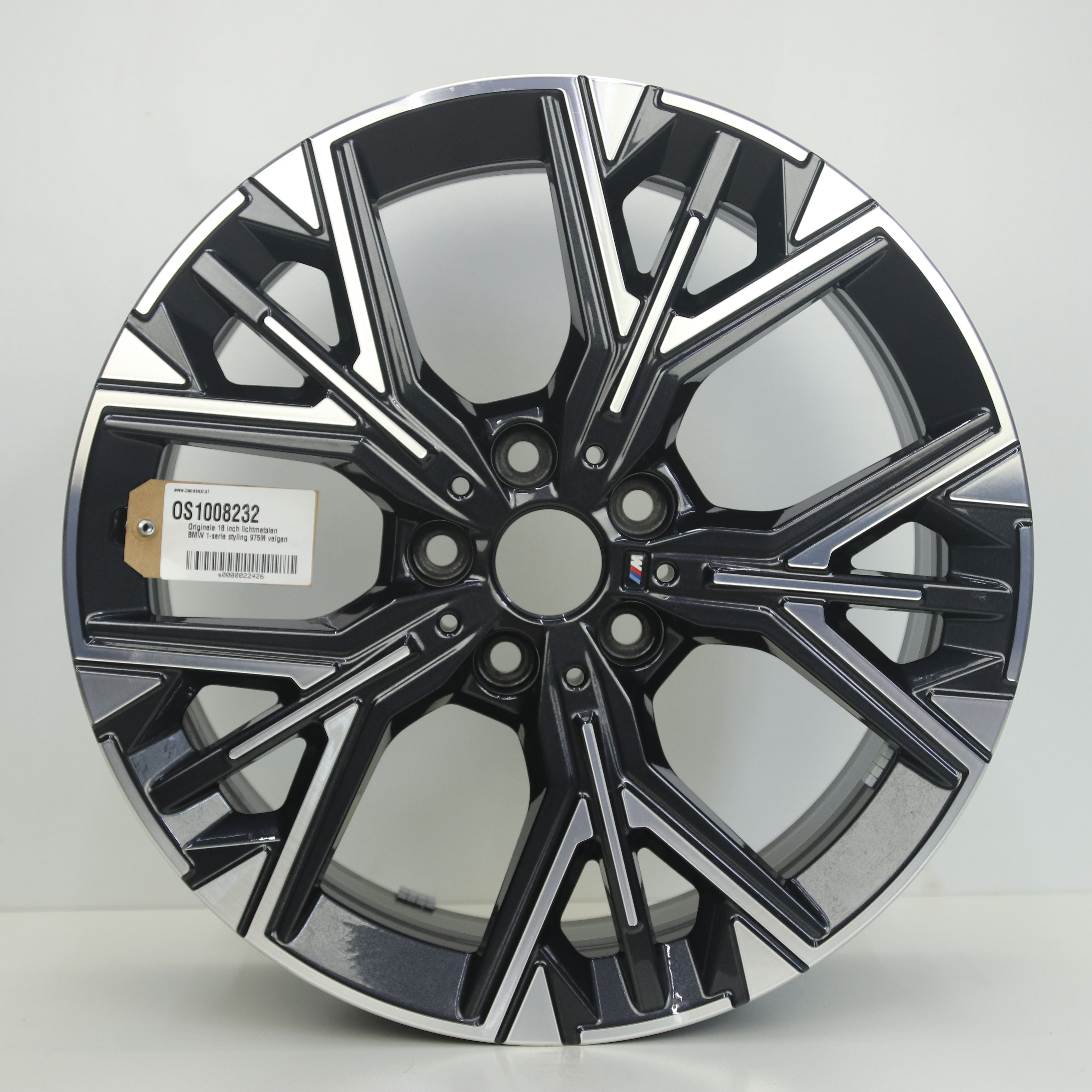 OS1008232 Originele 18 inch lichtmetalen BMW 1-serie styling 975M velgen 8.00X18 5X112 ET54.0 NB66.60 Antraciet Gepolijst