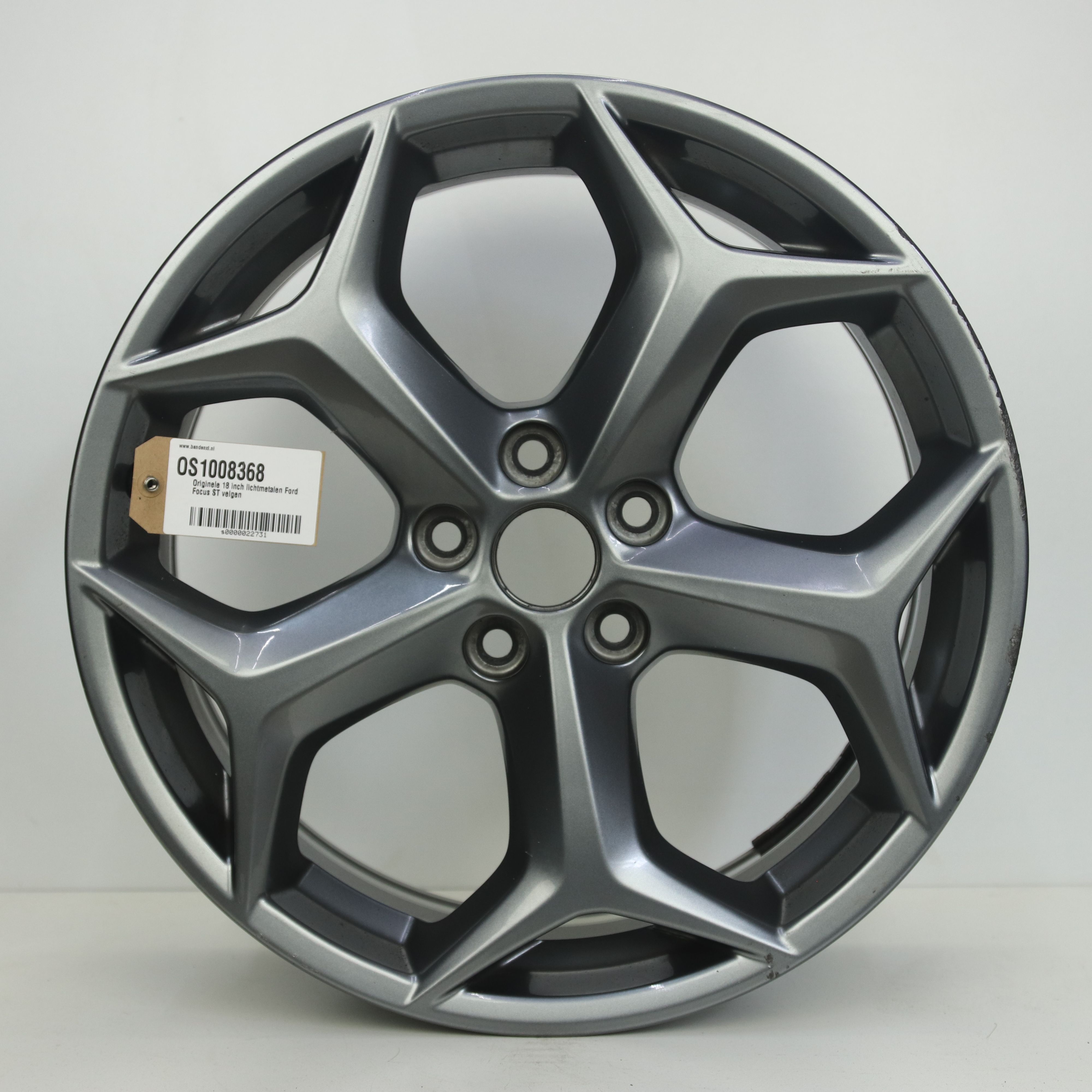 OS1008368 Originele 18 inch lichtmetalen Ford Focus ST velgen 8.00X18 5X108 ET55.0 NB63.40 Antraciet