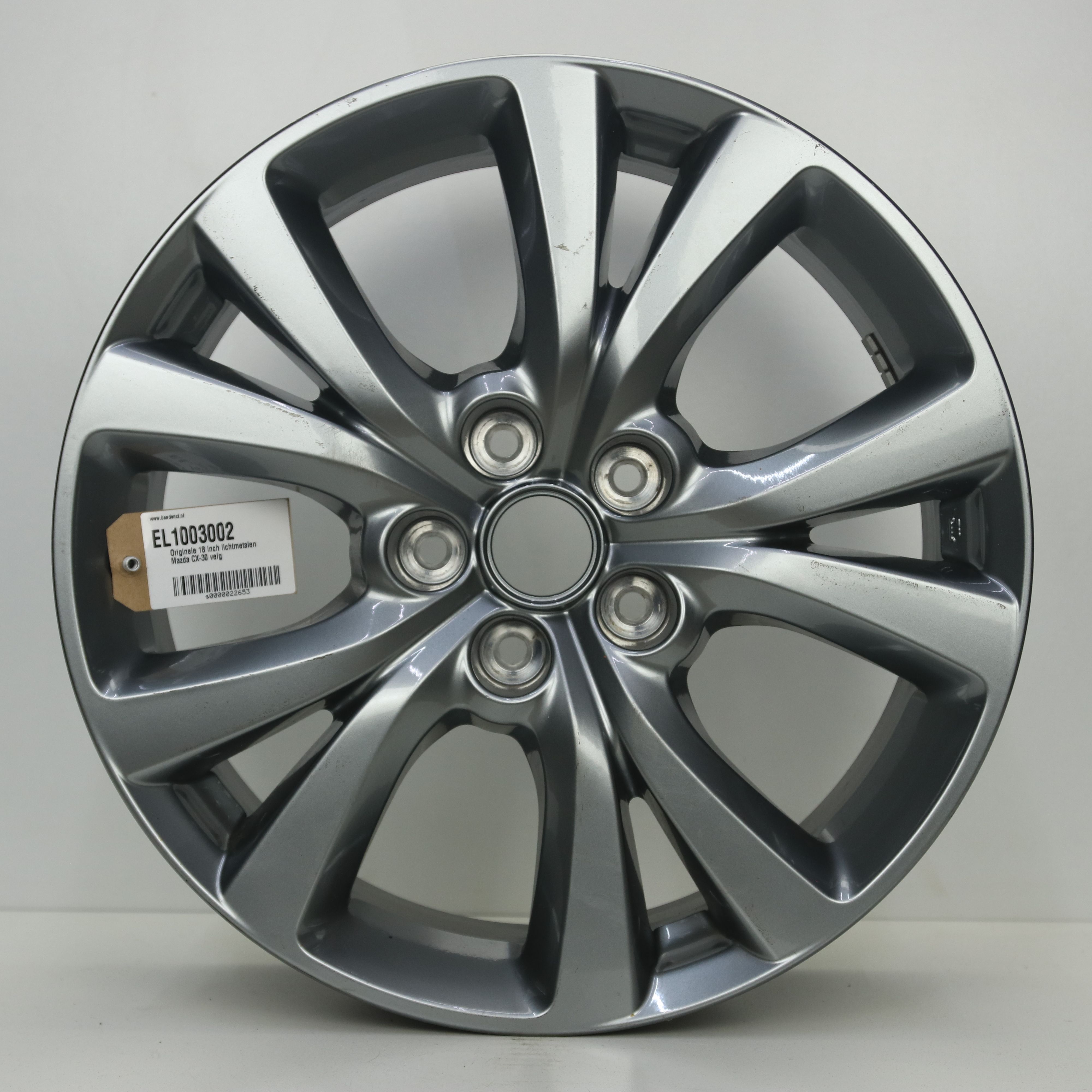 EL1003002 Originele 18 inch lichtmetalen Mazda CX-30 velg 7.00X18 5X114.3 ET45.0 NB67.10 Antraciet