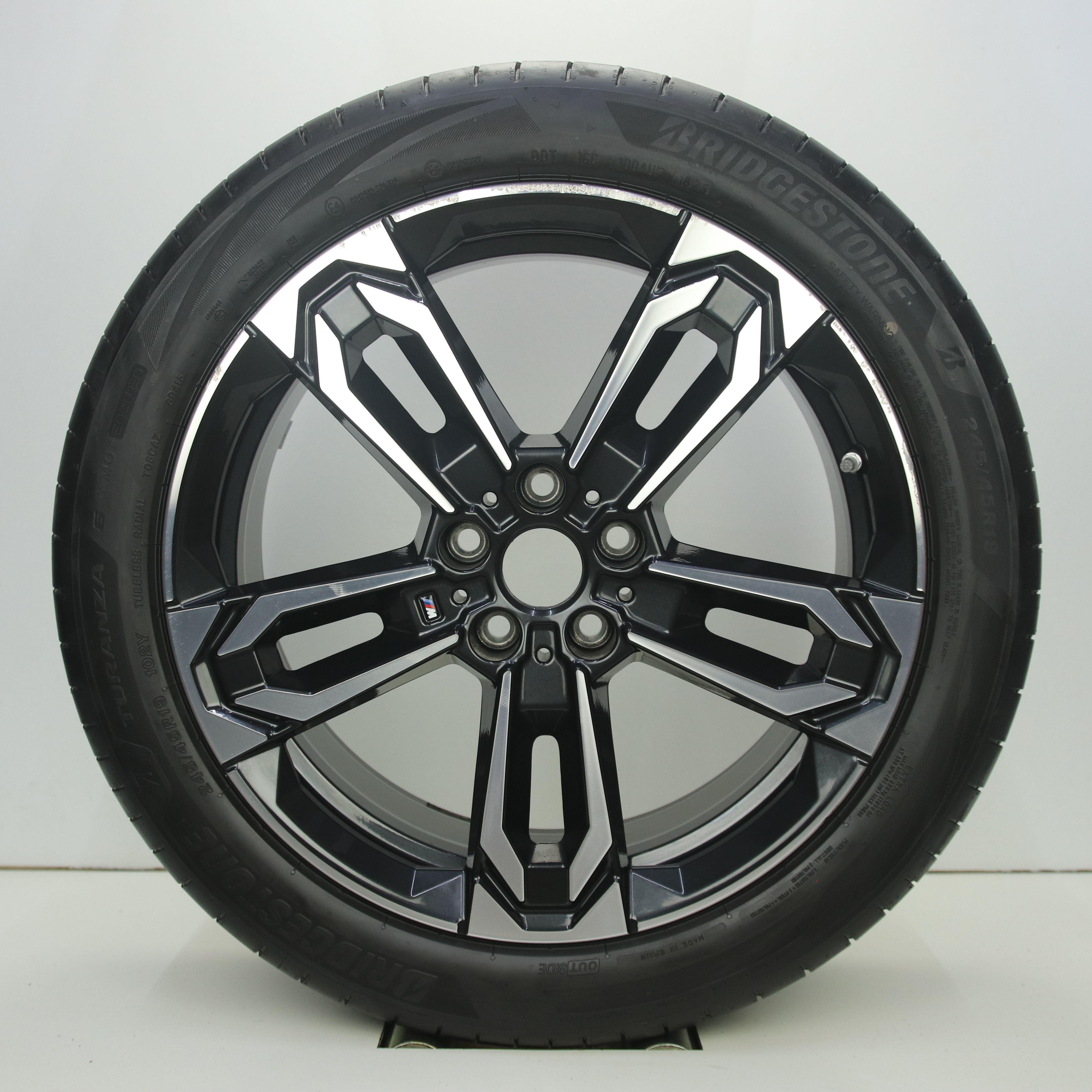 OS1008256 Originele 19 inch lichtmetalen BMW X1 styling 871M velgen 8.00X19 5X112 ET46.0 NB66.60 Antraciet gepolijst