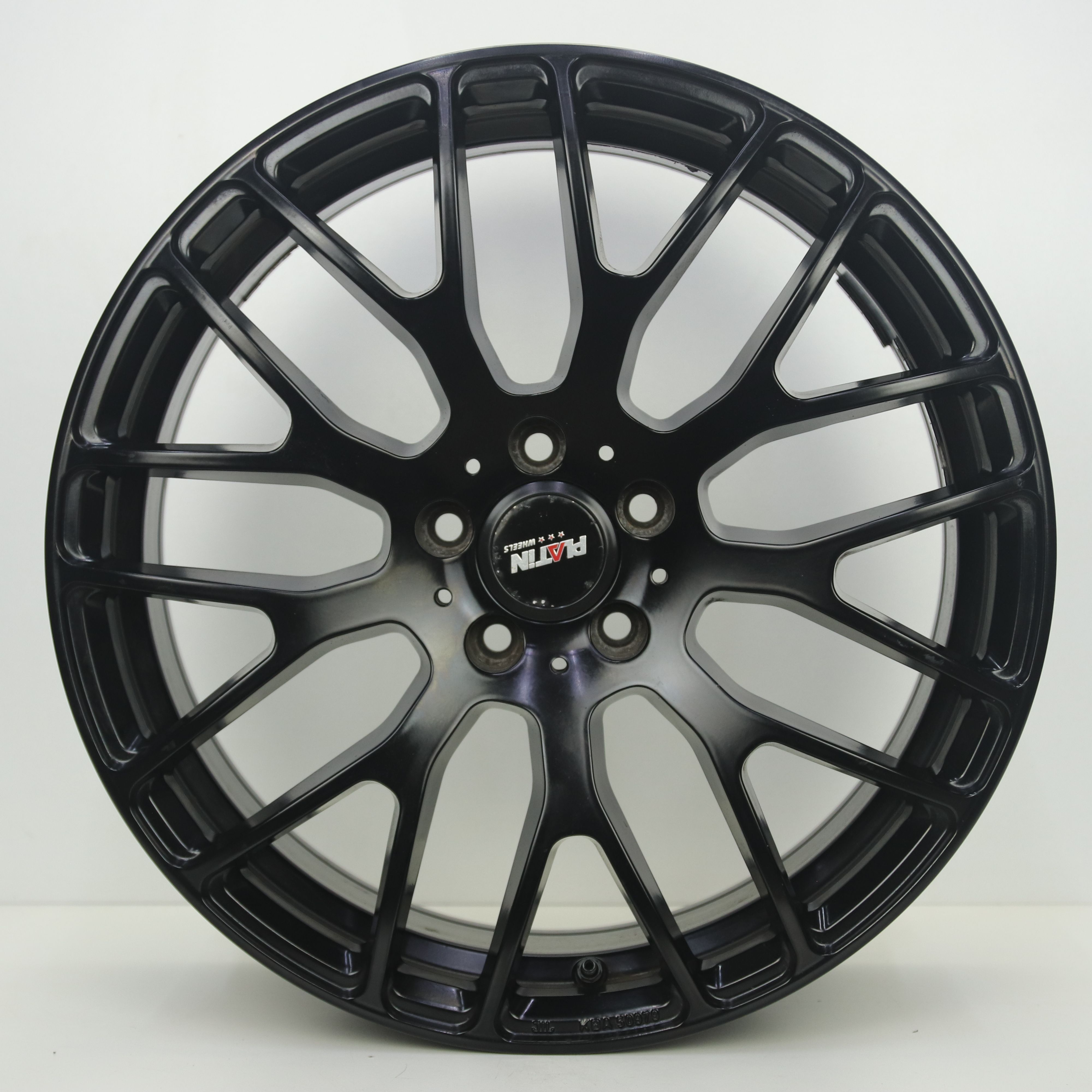 OS1008502 Set 19 inch lichtmetalen Platin velgen 8.00X19 5X112 ET38.0 NB66.45 Mat zwart