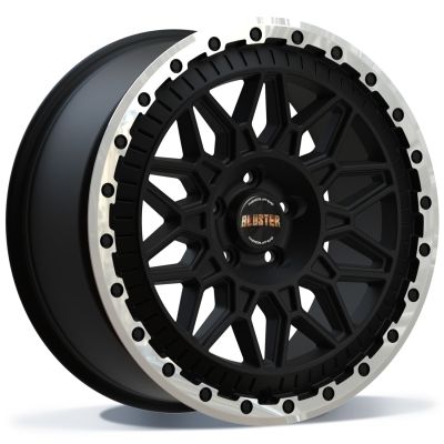 Fondmetal BLUSTER (8400) 8.50X17 6X130 ET40.0 NB84.10 EXT6_130F MATT BLACK MACHINED LIP