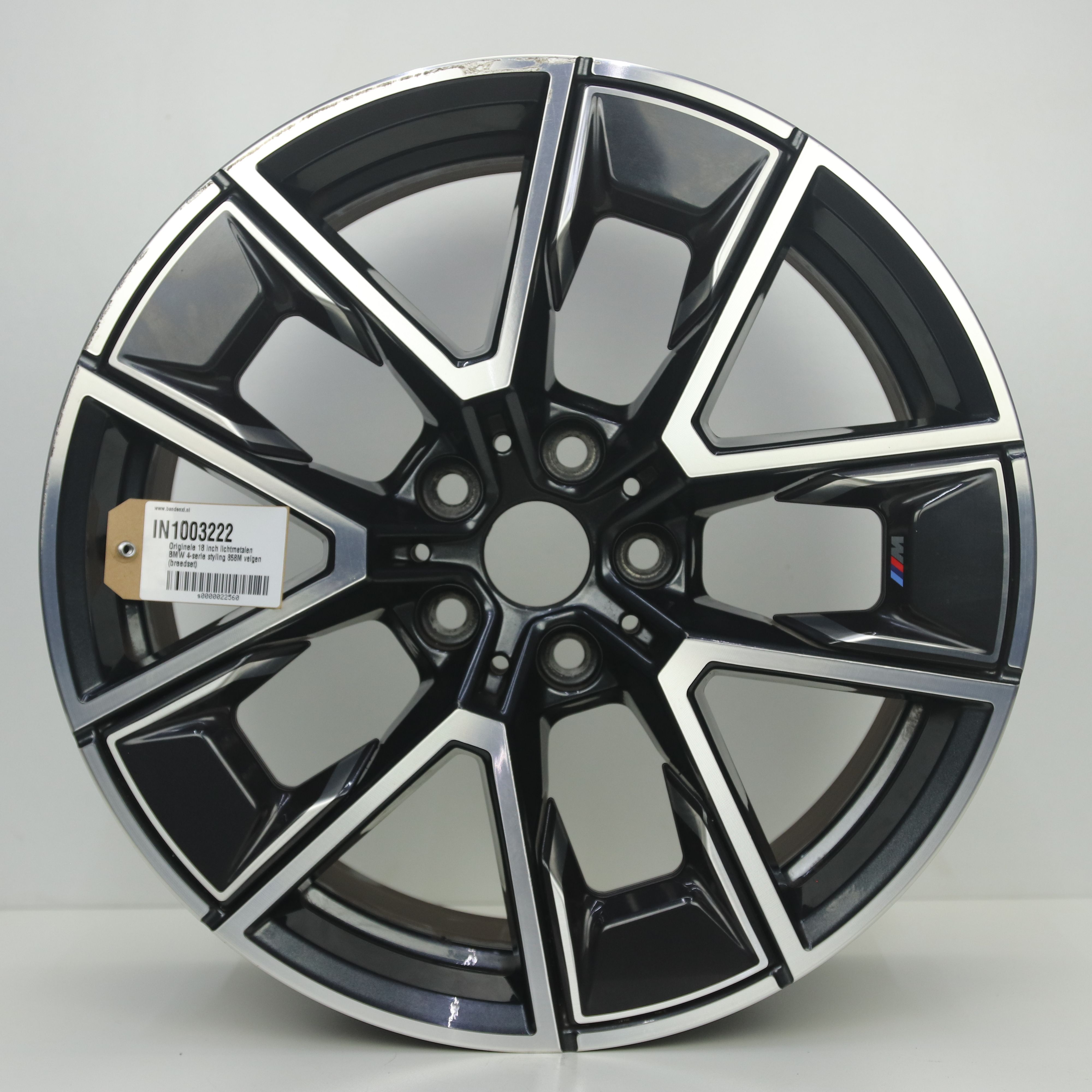 IN1003222 Originele 18 inch lichtmetalen BMW 4-serie styling 858M velgen (breedset) 8.50X18 5X112 ET36.0 NB66.60 Antraciet Gepolijst