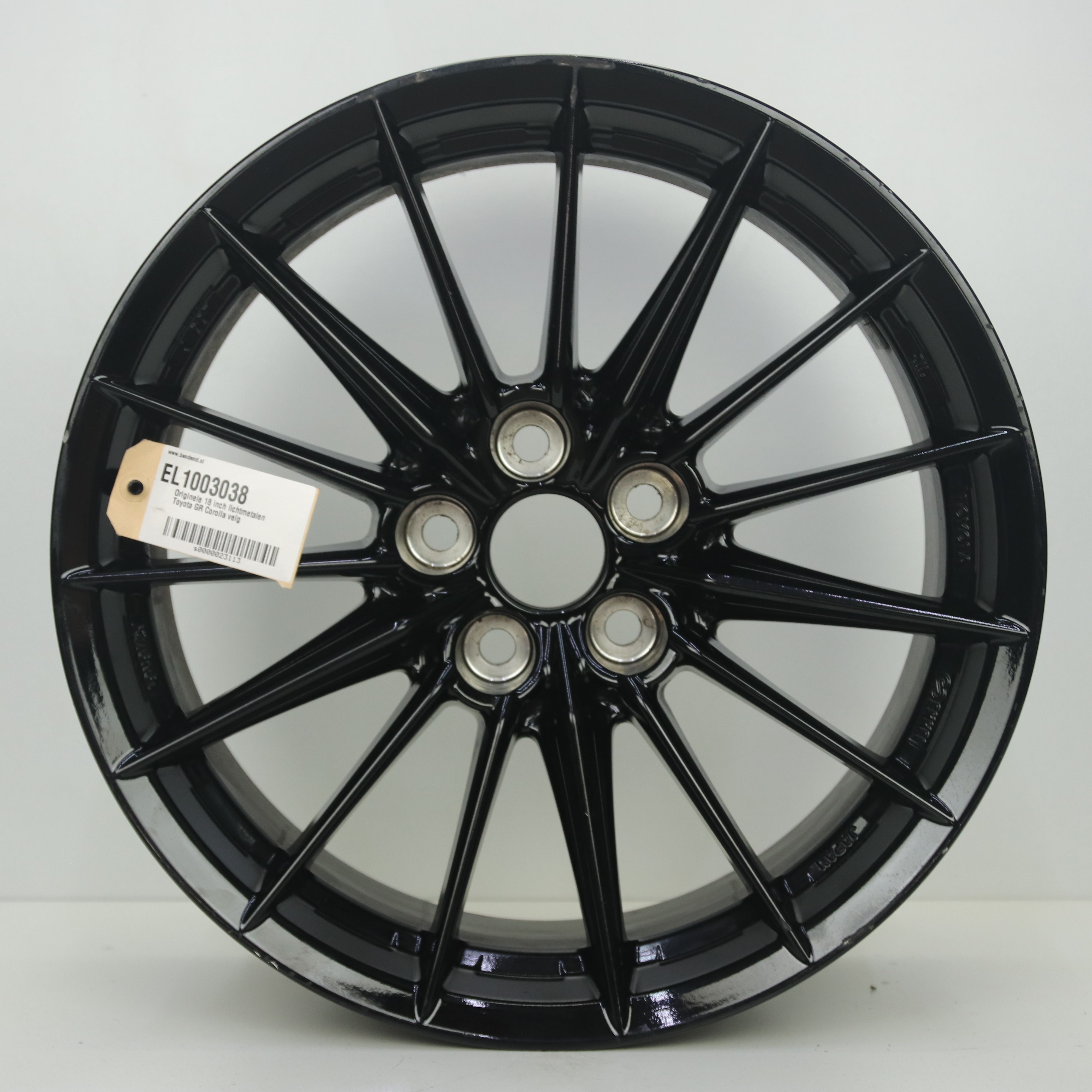 EL1003038 Originele 18 inch lichtmetalen Toyota GR Corolla velg 8.50X18 5X114.3 ET30.0 NB60.10 Zwart