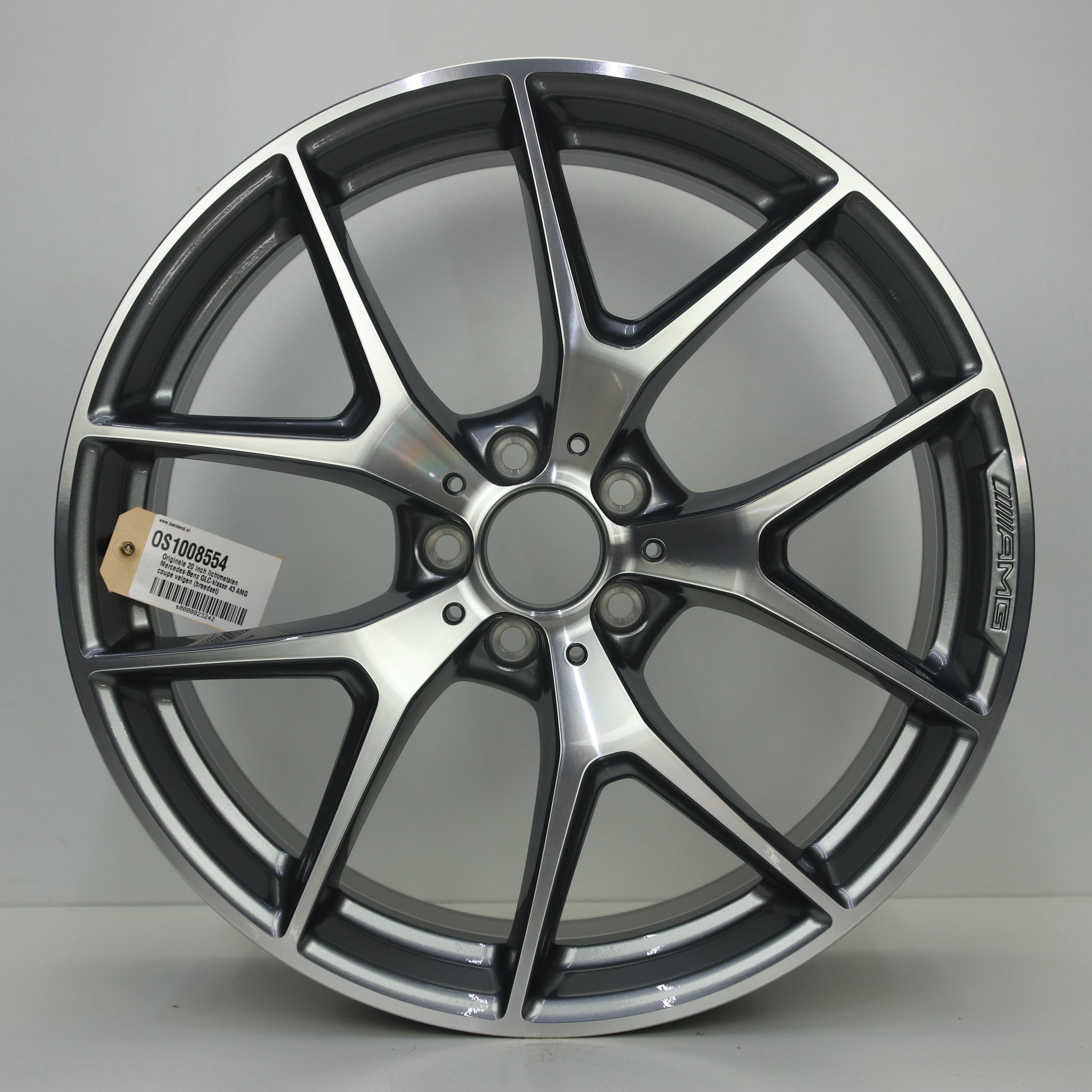 OS1008554 Originele 20 inch lichtmetalen Mercedes-Benz GLC-klasse 43 AMG coupe velgen (breedset) 8.50X20 5X112 ET40.0 NB66.60 Antraciet gepolijst