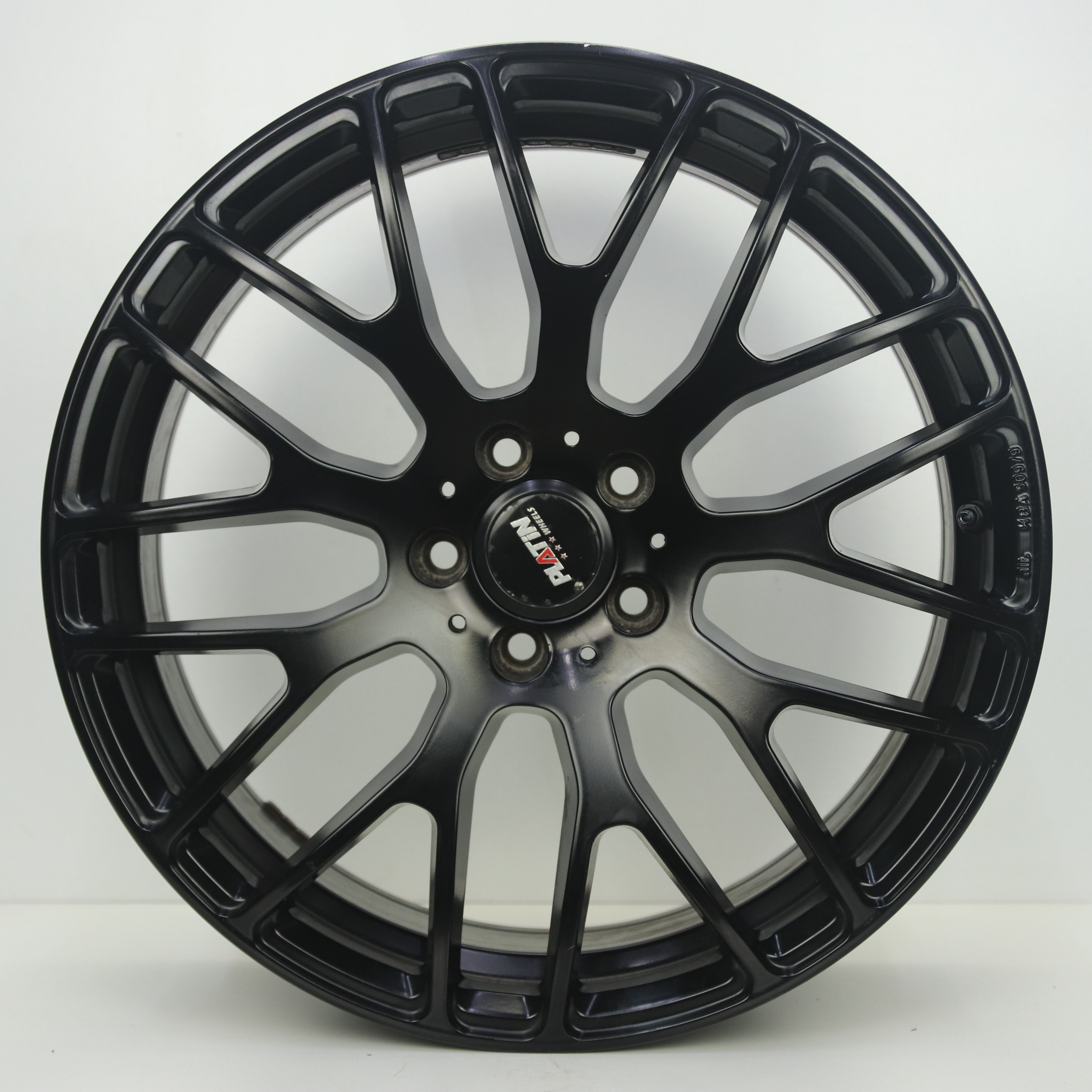 OS1008502 Set 19 inch lichtmetalen Platin velgen 8.00X19 5X112 ET38.0 NB66.45 Mat zwart
