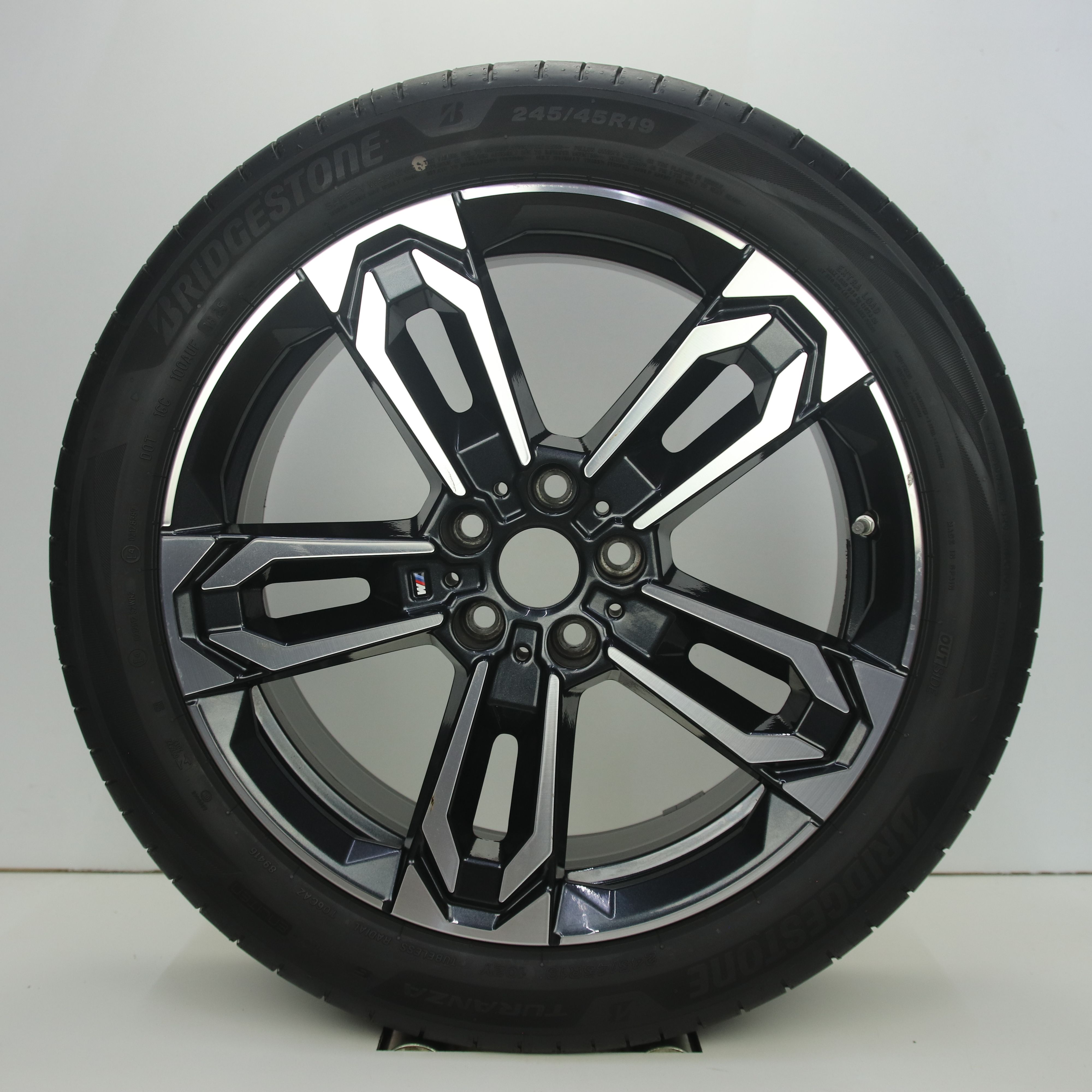 OS1008257 Originele 19 inch lichtmetalen BMW X1 styling 871M velgen 8.00X19 5X112 ET46.0 NB66.60 Antraciet gepolijst
