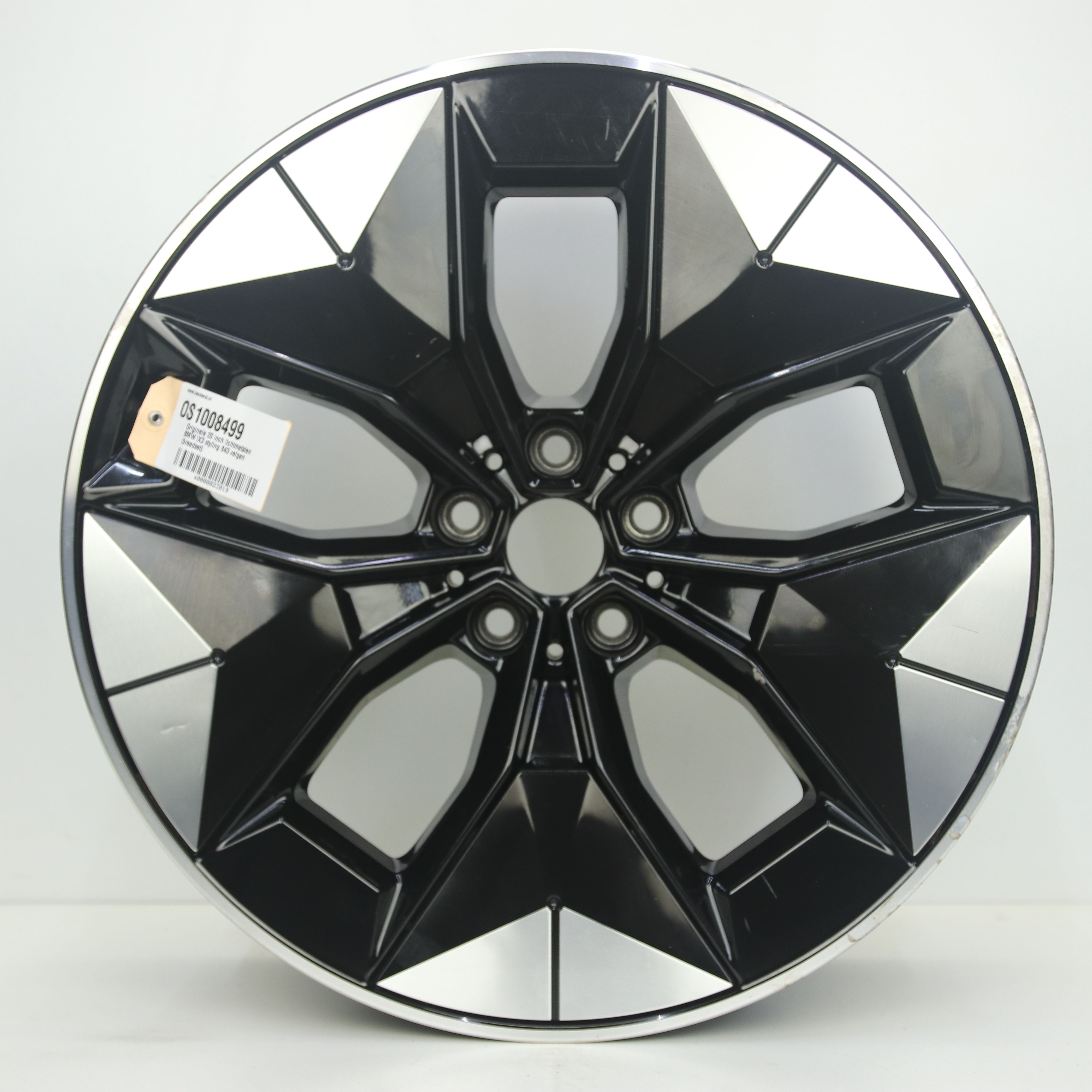 OS1008499 Originele 20 inch lichtmetalen BMW iX3 styling 843 velgen (breedset) 8.00X20 5X112 ET26.0 NB66.60 Zwart gepolijst