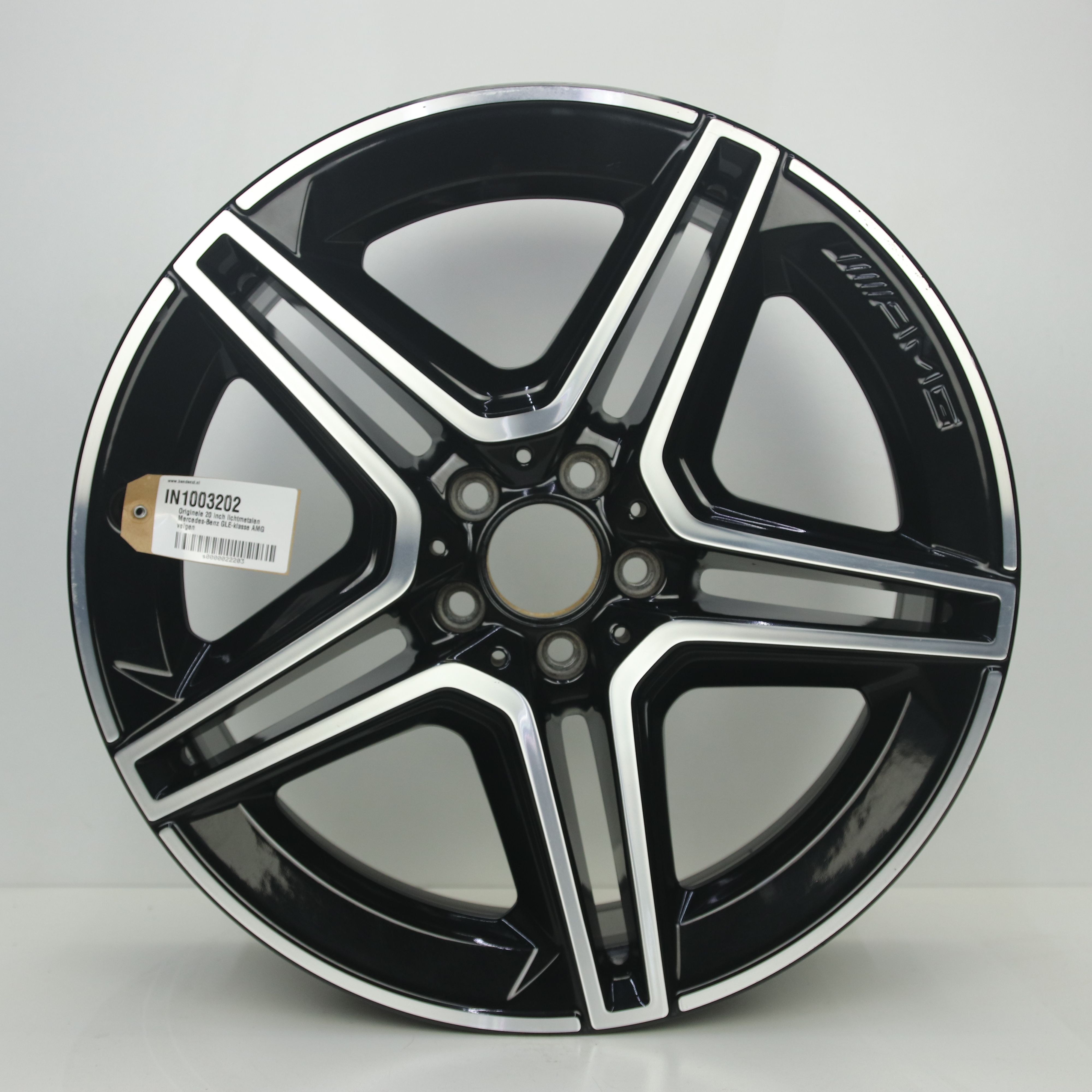 IN1003202 Originele 20 inch lichtmetalen Mercedes-Benz GLE-klasse AMG velgen 9.00X20 5X112 ET44.0 NB66.60 Zwart gepolijst