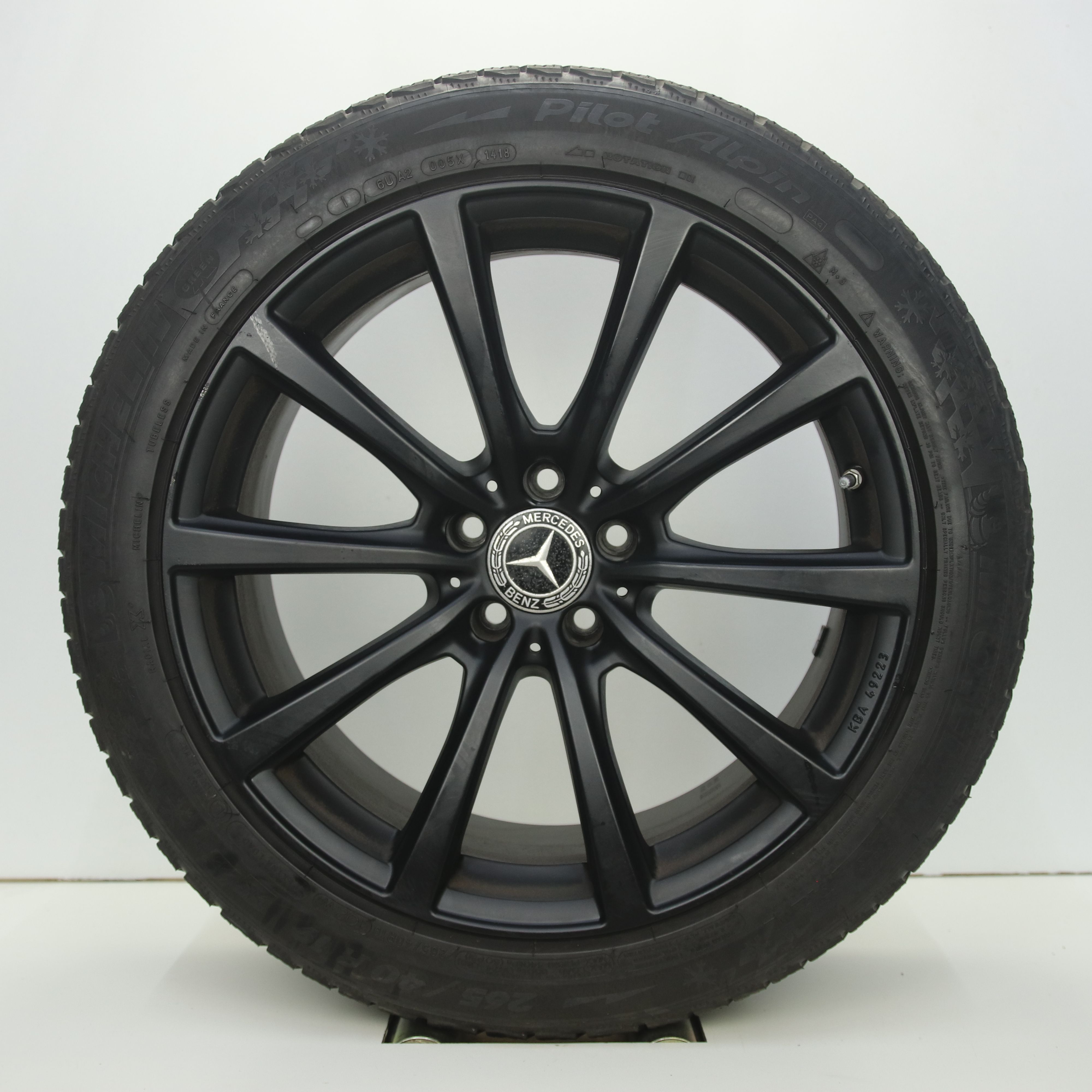OS1007757 Set 19 inch lichtmetalen Brock B32 velgen (set compleet met banden) 9.50X19 5X112 ET48.0 NB66.60 Mat zwart