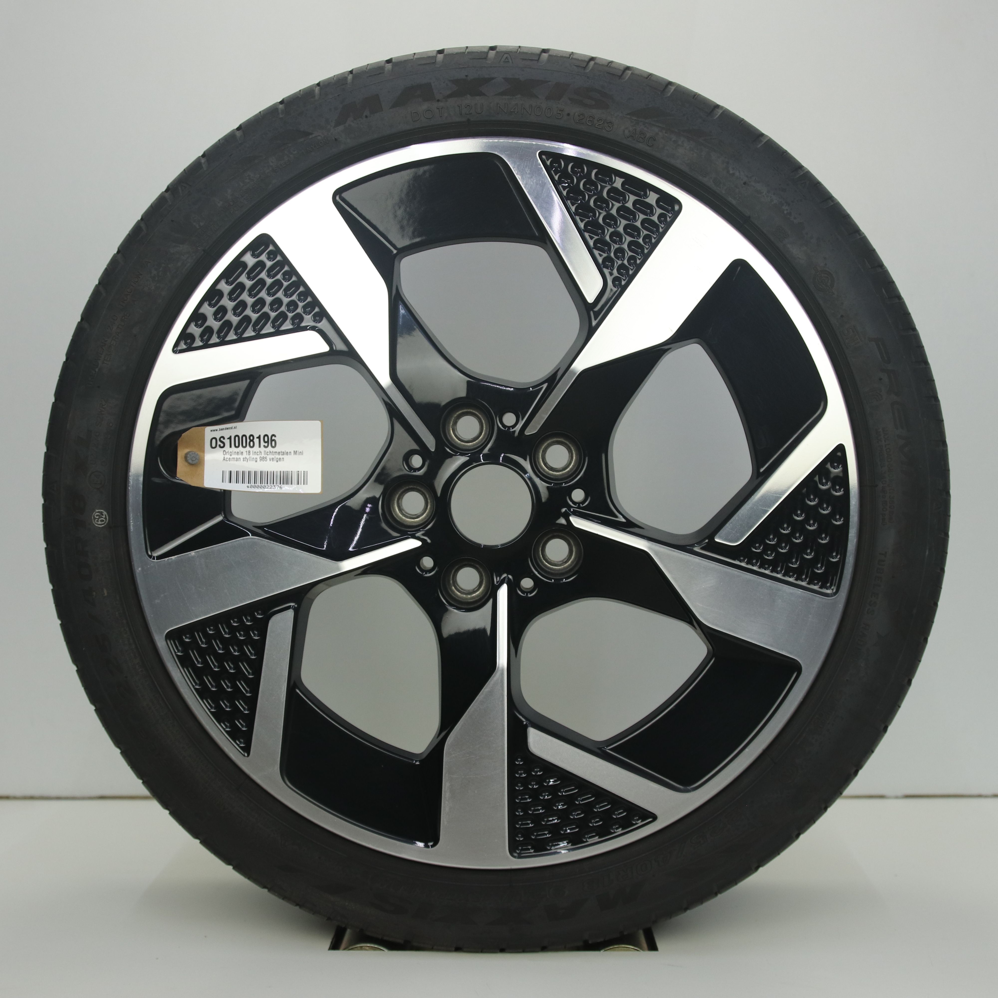 OS1008196 Originele 18 inch lichtmetalen Mini Aceman styling 985 velgen 7.50X18 5X112 ET50.0 NB66.60 Zwart gepolijst