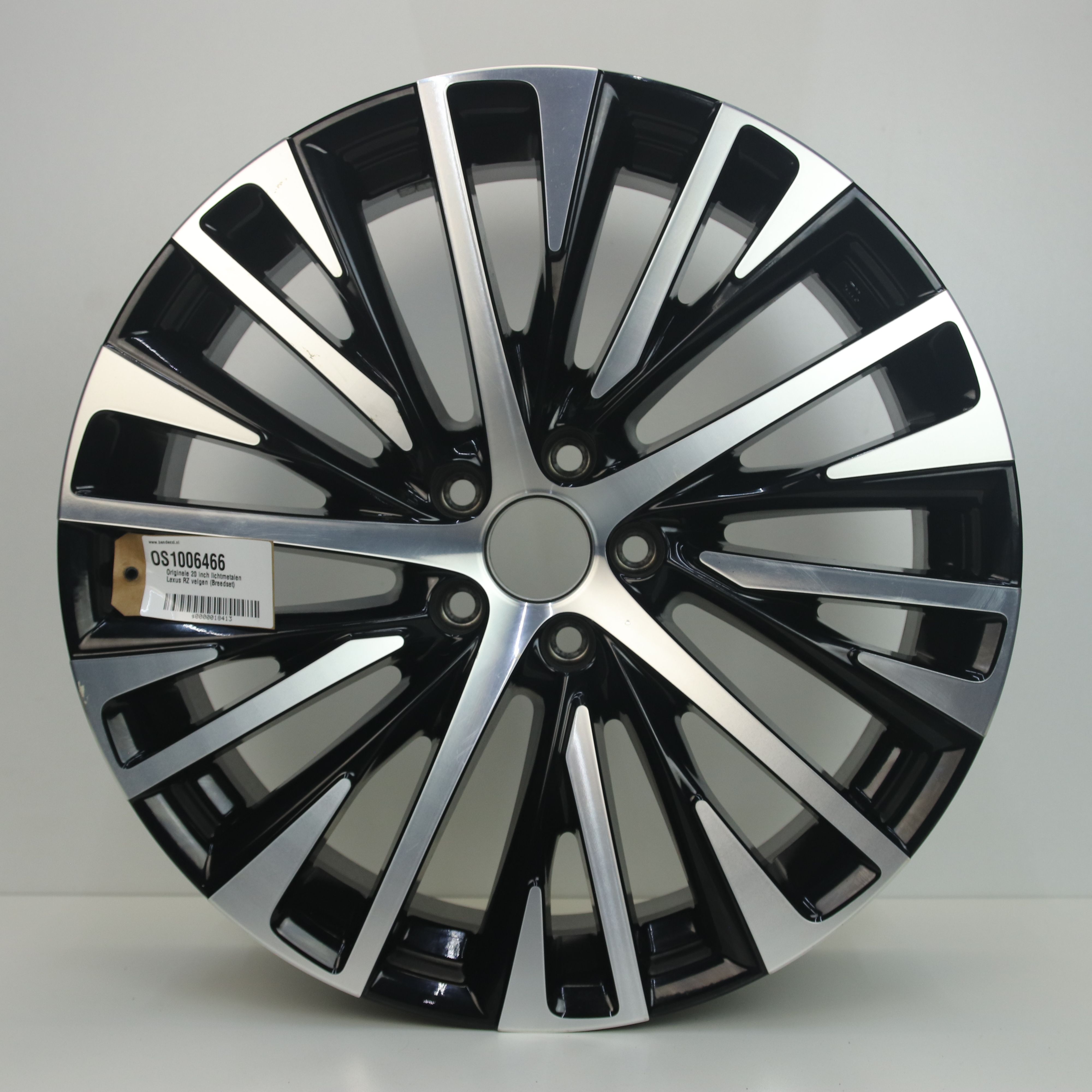OS1006466 Originele 20 inch lichtmetalen Lexus RZ velgen (Breedset) 8.00X20 5X114.3 ET35.0 NB60.10 Zwart gepolijst